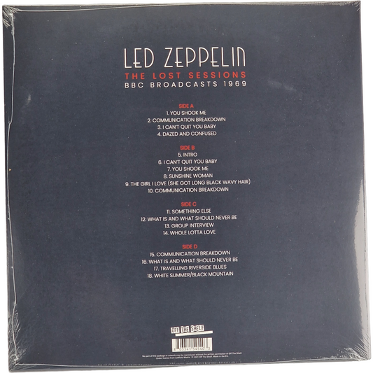 Led Zeppelin –The Lost Sessions 2 X Vinyl transparent broadcast 69 Scellé usine