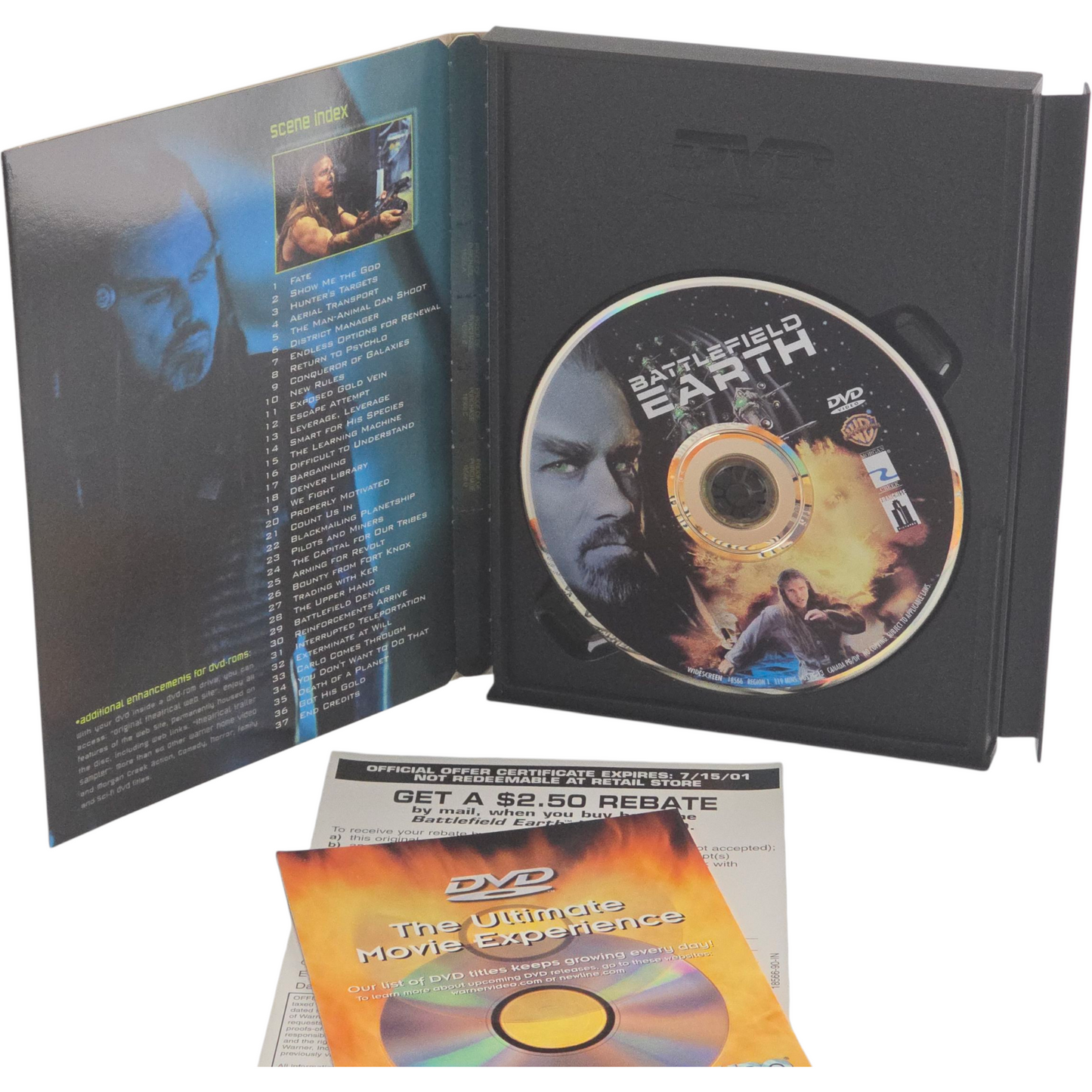 Battlefield Earth DVD Snap case John Travolta 2000 Zone 1 US Import