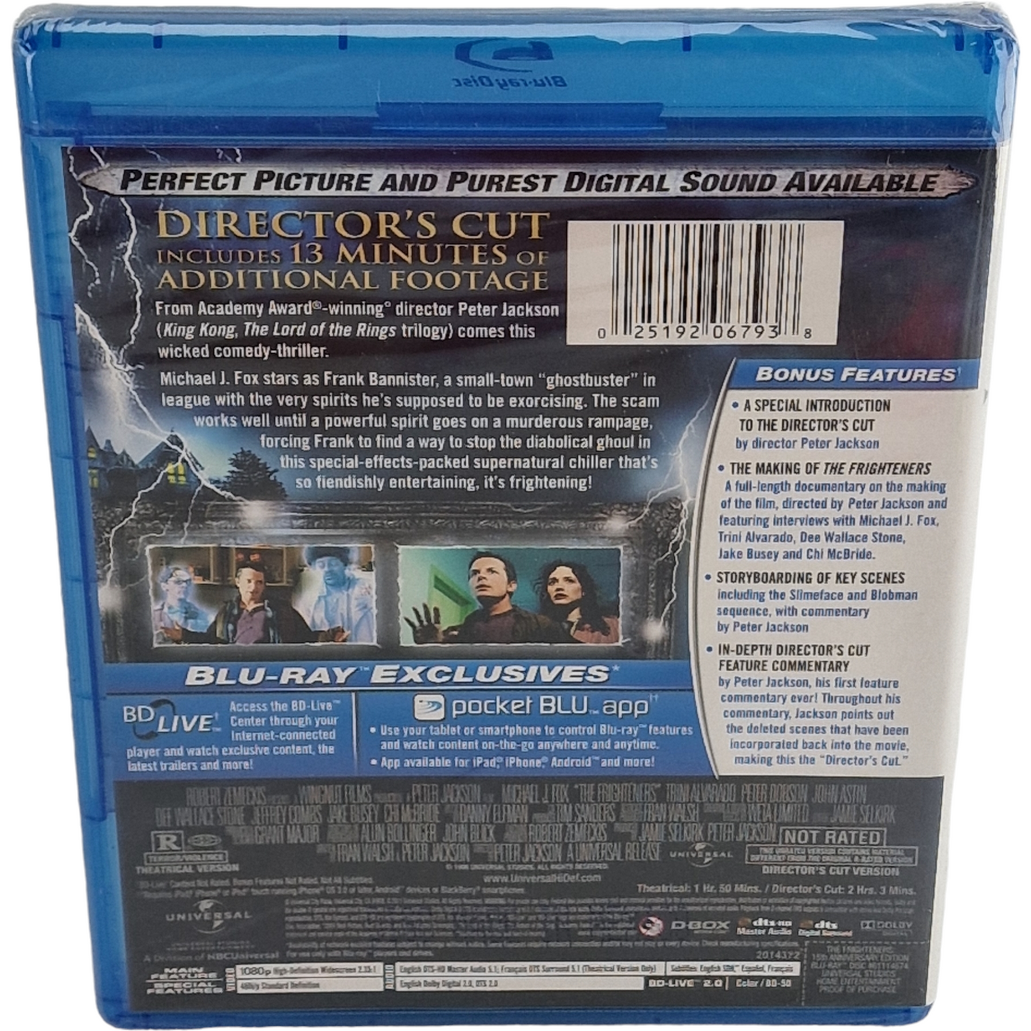 Fantômes contre fantômes " The Frighteners" Blu-ray 2008 Peter Jackson Zone A