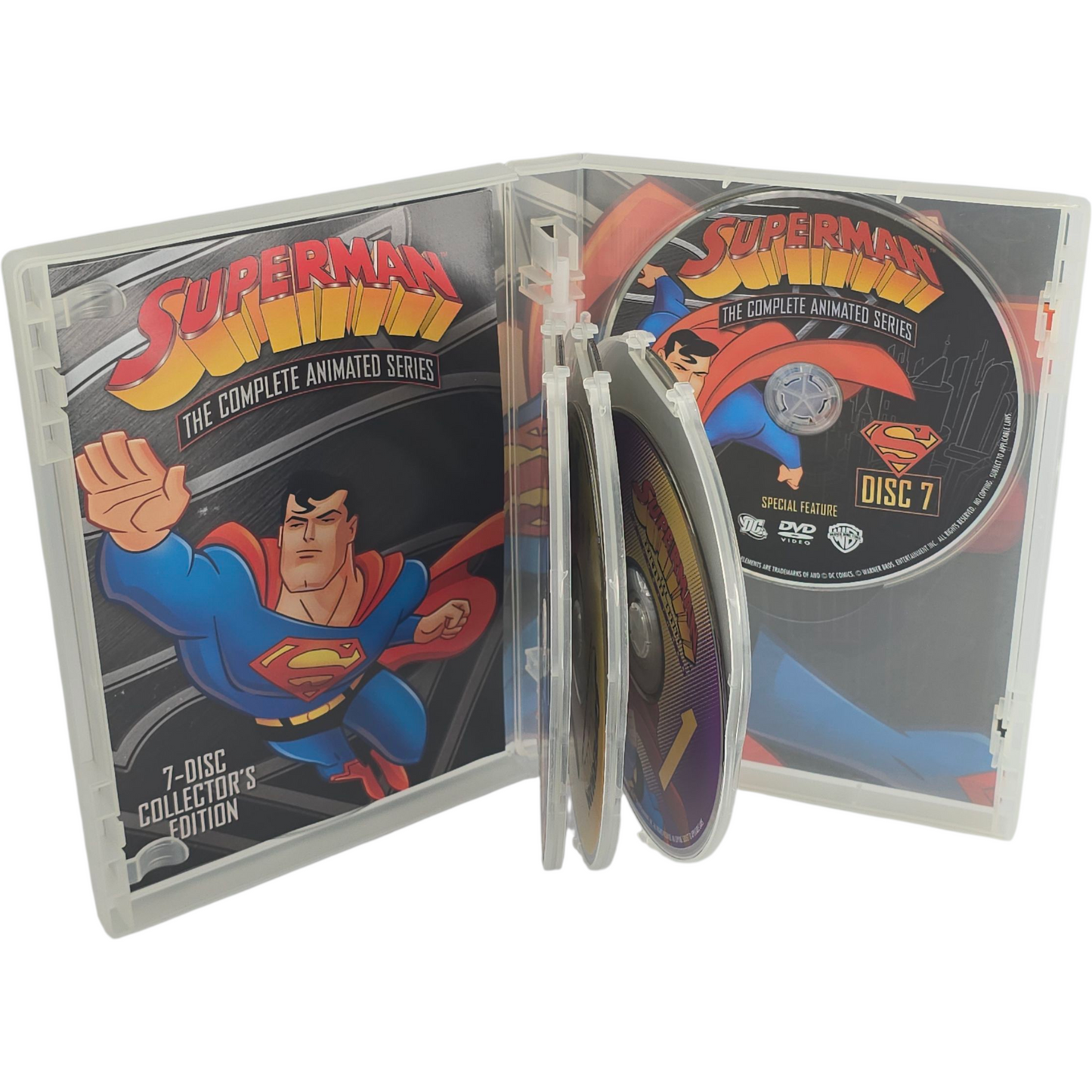 Superman: 7 X DVD Collector's The Complete Animated Series 3 Seasons Zone 1