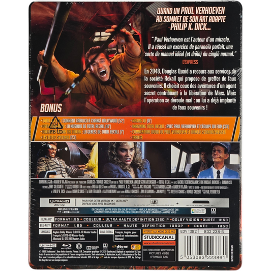 Total Recall - SteelBook 4K Ultra HD + Blu-ray - Visuel 3