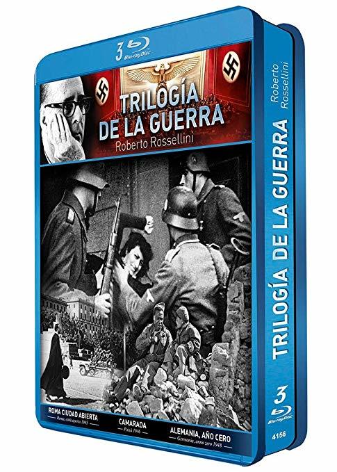 Trilogie de la guerre Blu-ray Metal Box Roberto Rossellini Region Libre