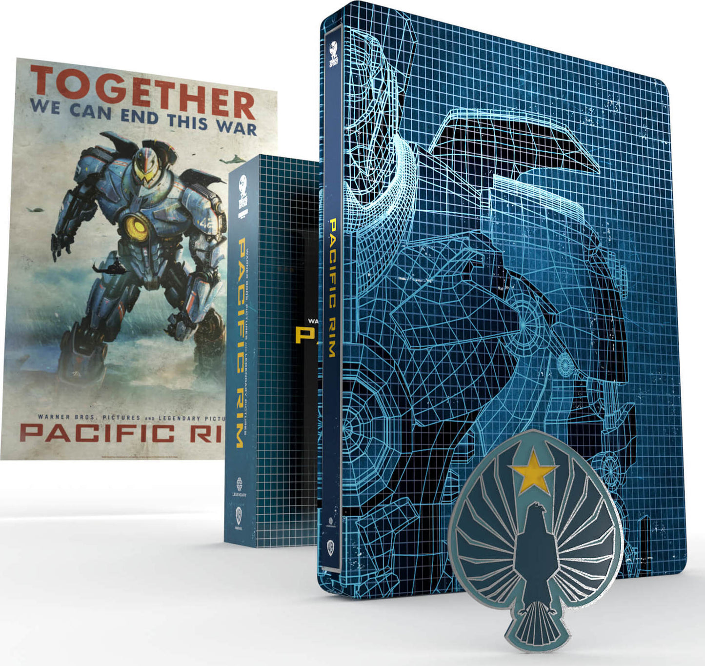 Pacific Rim 4K Ultra HD Blu-ray +Blu-ray SteelBook Titans of Cult edt Ltd Zone B