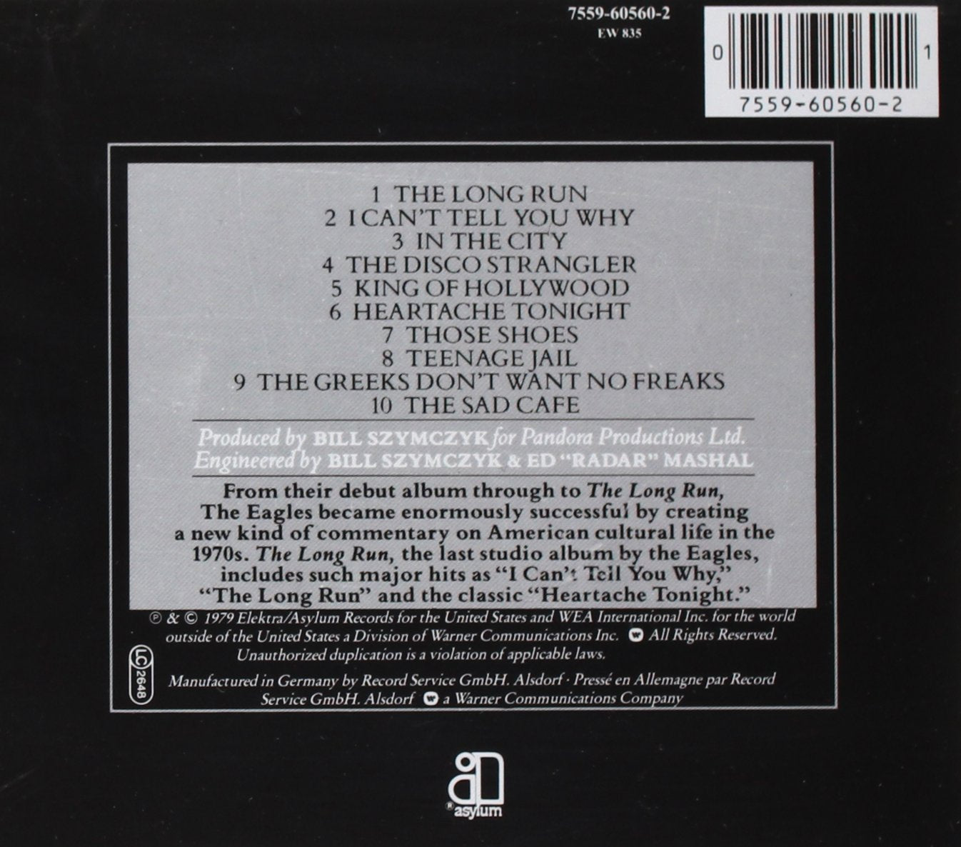 Eagles – The Long Run , CD, Compilation