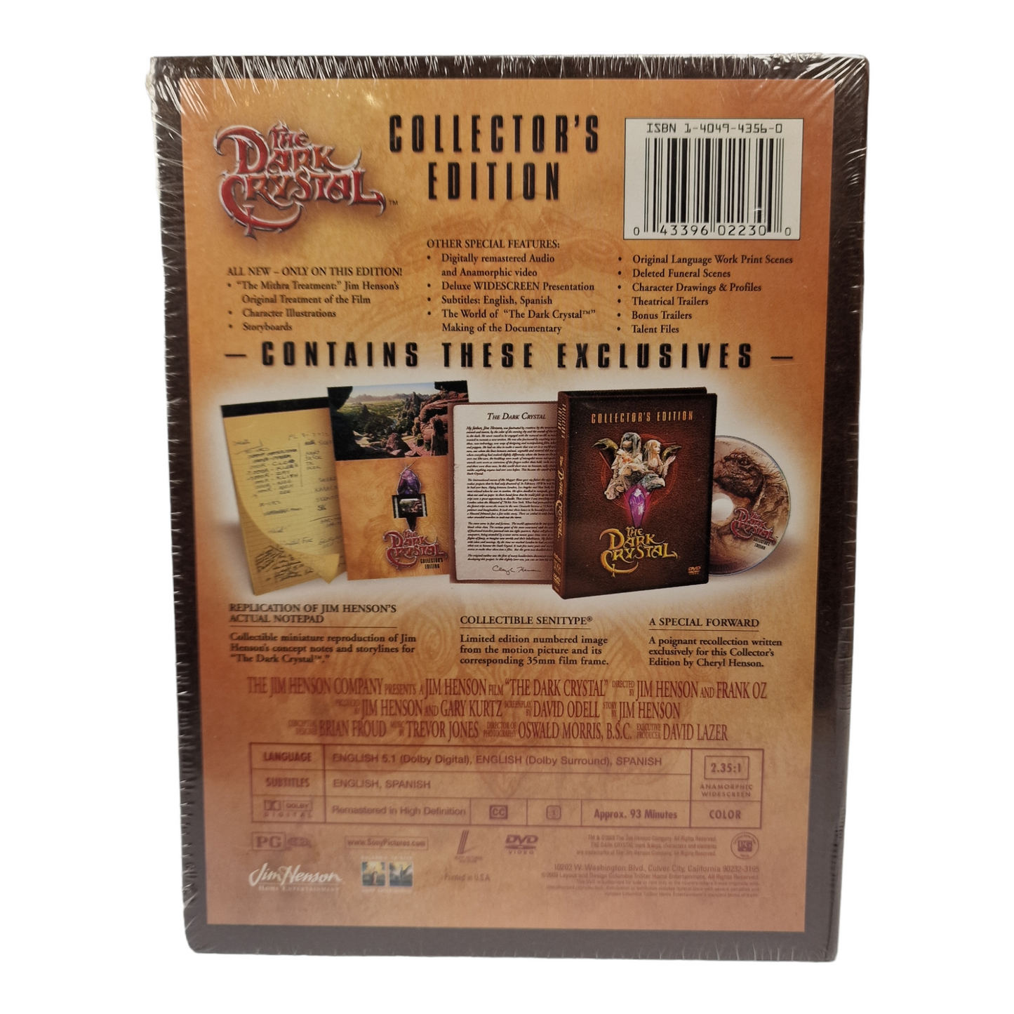The Dark Crystal DVD Édition de collection Jim Henson, Frank Oz Région 1