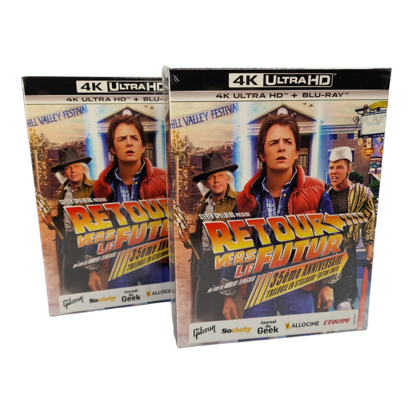 Retour vers Le Futur Trilogie 4K Blu-Ray SteelBook 35ème Anniversaire Zone 2