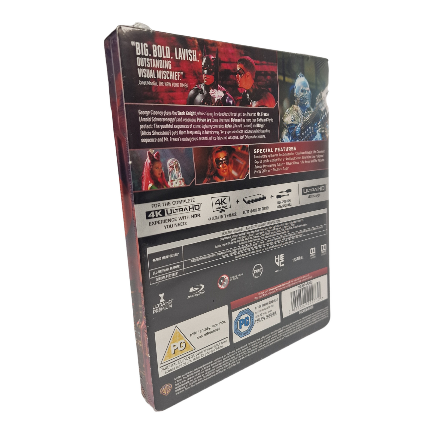 Batman & Robin 4K Ultra HD +Blu-ray SteelBook Zavvi Exclusif 2019 Zone Libre