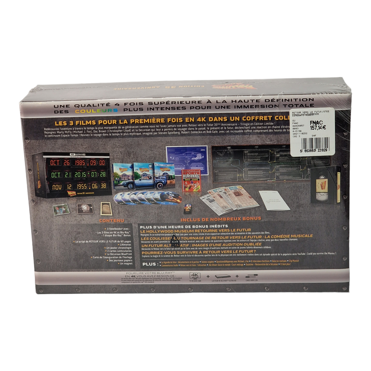 Retour vers le futur : L'ultime trilogie 4K Blu-ray Edition collector du 35ème anniversaire