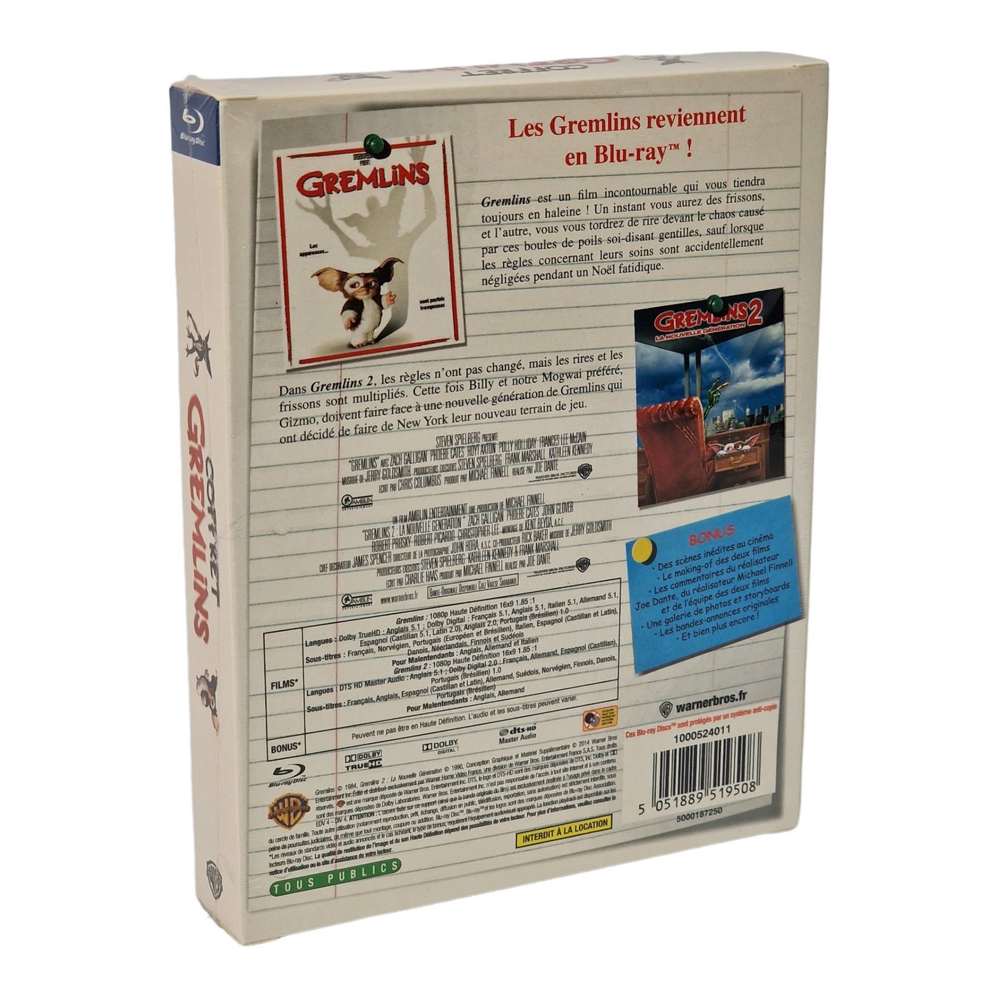 Gremlins + Gremlins 2 :1984 & 1990 La Nouvelle Génération Blu-ray