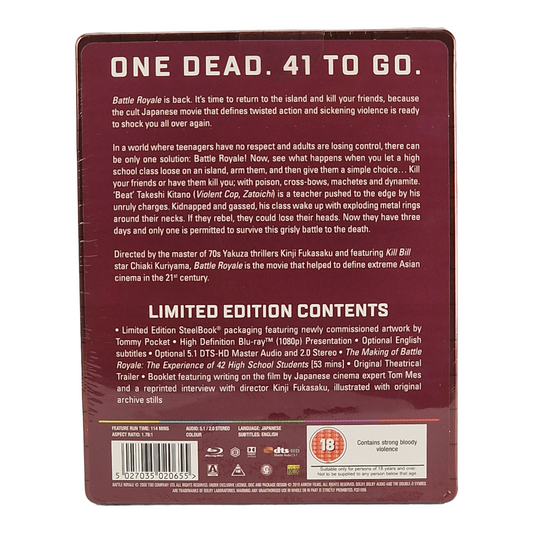 Battle Royale (2000) - SteelBook Blu-ray - Zone B - vue 3