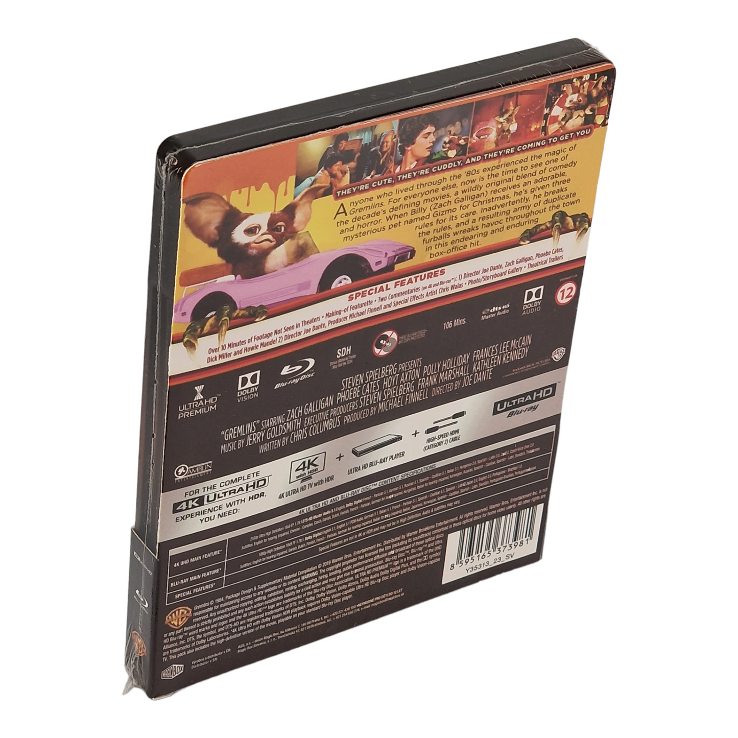 Gremlins 1984 Blu-ray SteelBook exclusif FilmArena éxclusif Region Libre 2019