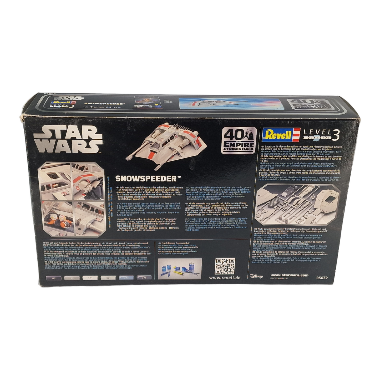 Star Wars Maquette1/28 Revell-5679, Snowspeeder modélisme Non laqué