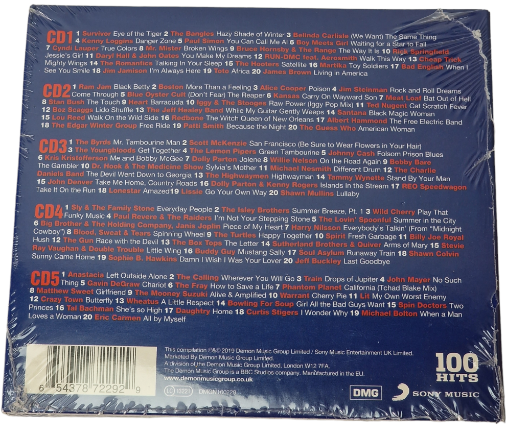 100 Hits American Anthems 5 x CD, __Divers Rock, Funk / Soul, Pop