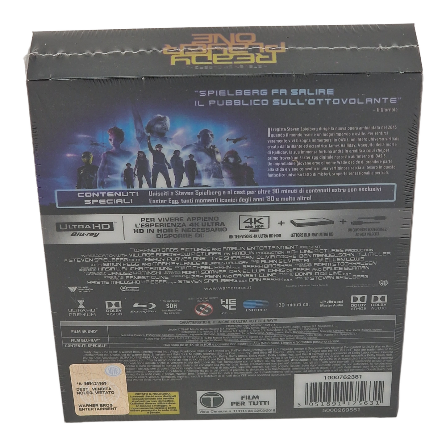 Ready Player One 4K Ultra HD Blu-ray + Blu-ray SteelBook Titans of Cult Zone B