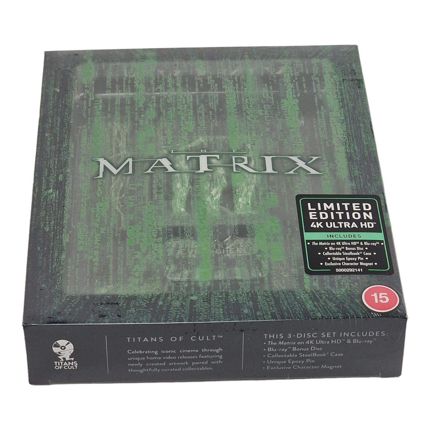 Matrix 1999 4K Ultra HD Blu-ray + Blu-ray SteelBook Titans of Cult Zone Libre