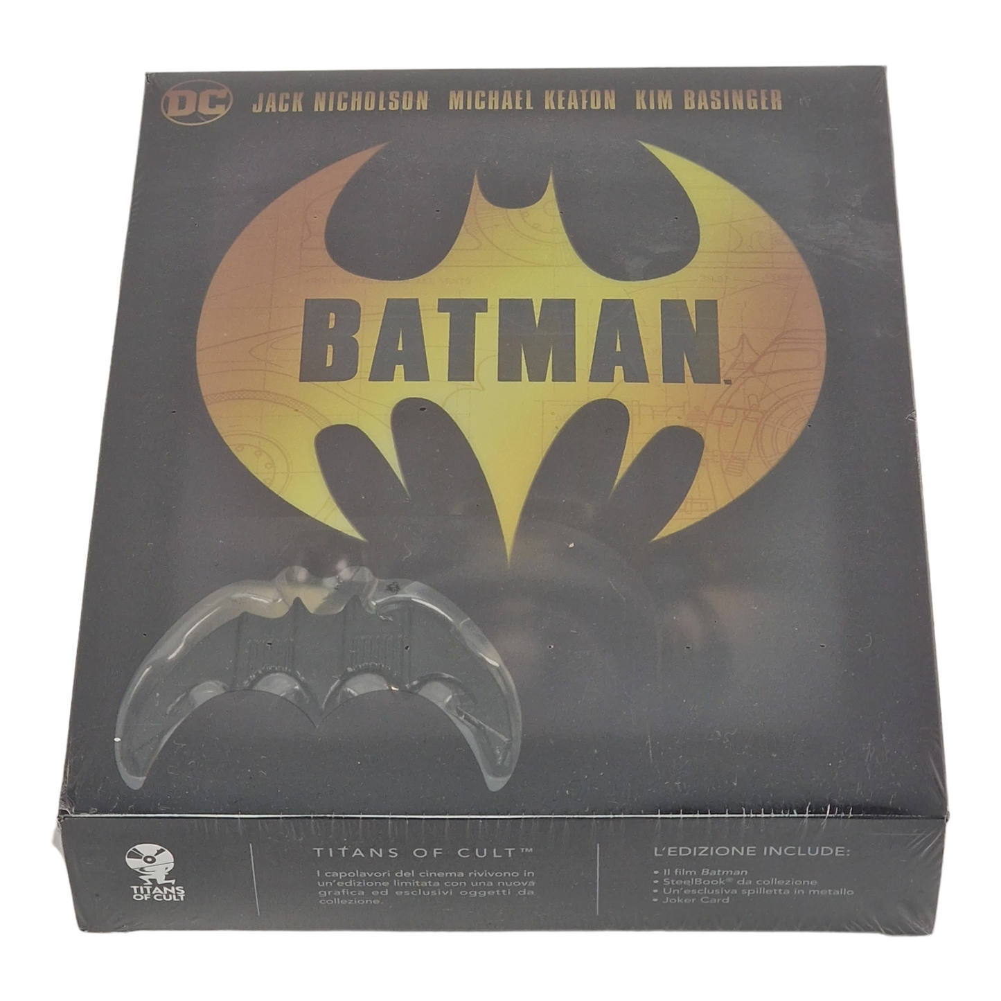 Batman 1989 4K Ultra HD Blu-ray + Blu-ray SteelBook Titans of Cult Zone B