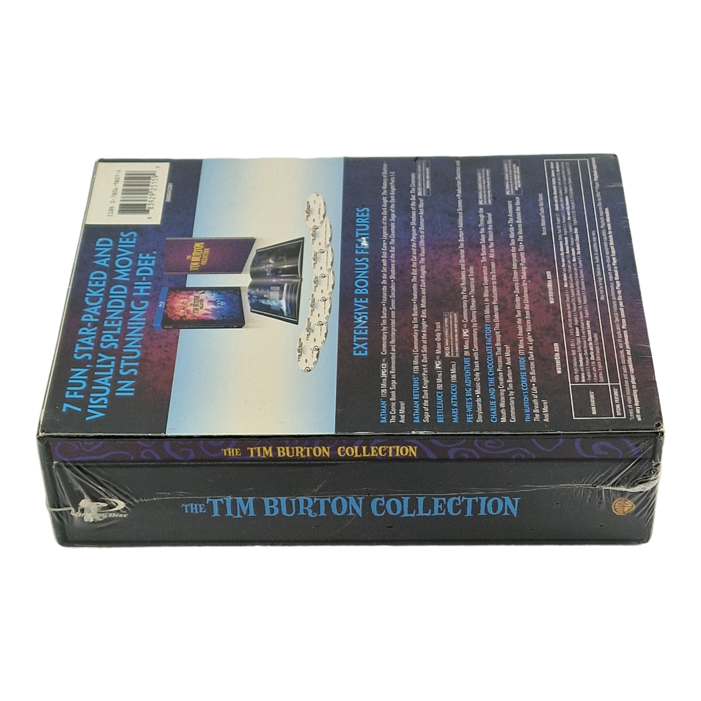 Tim Burton Collection Blu-ray 7 films avec livre US import Zone libre ____FR