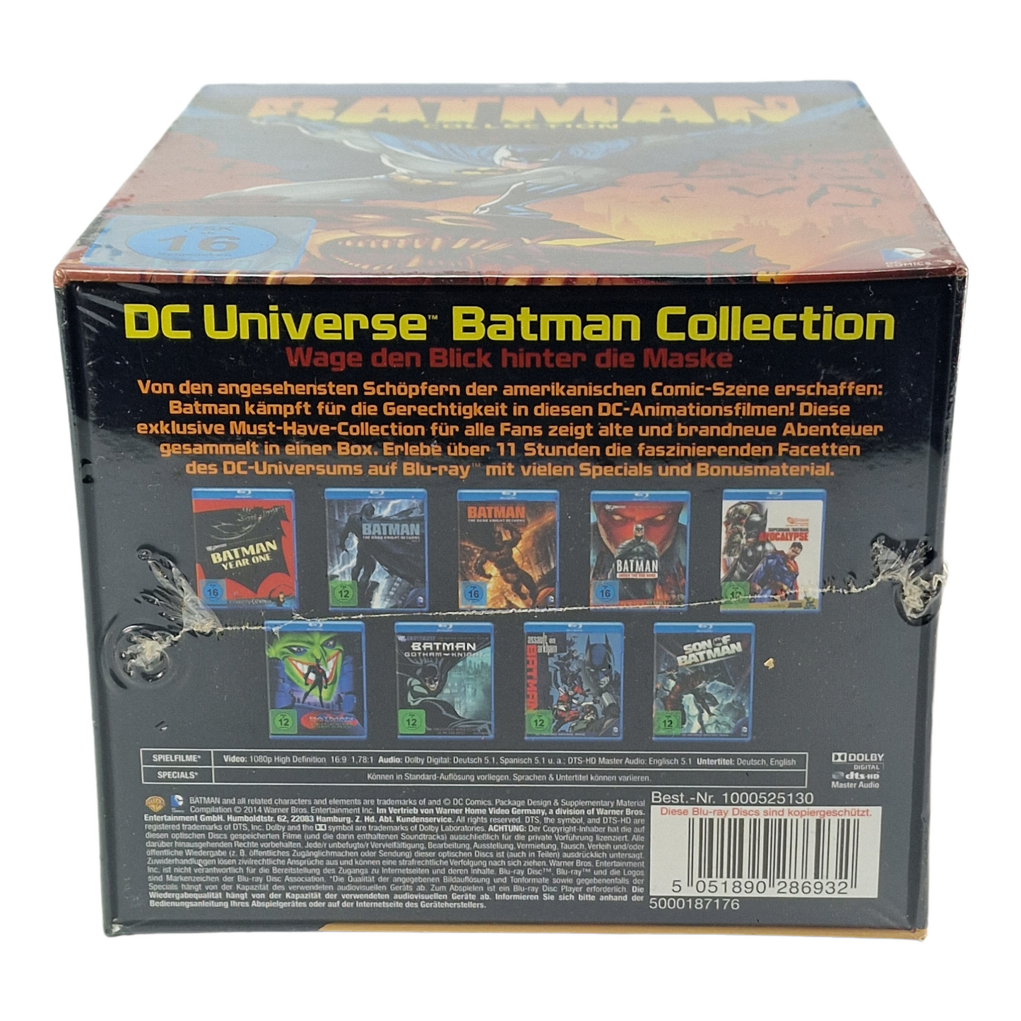 Batman Collection DC Universe 9 Blu-ray Coffret Edition limitée Import VO