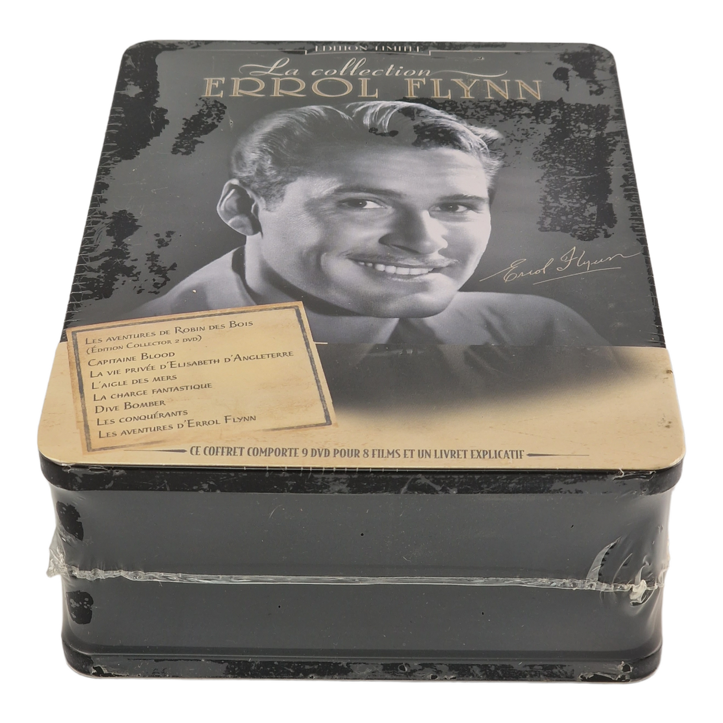 La Collection Errol Flynn 8 X DVD Boîtier Métal Édition Collector 1 livret 2005 B