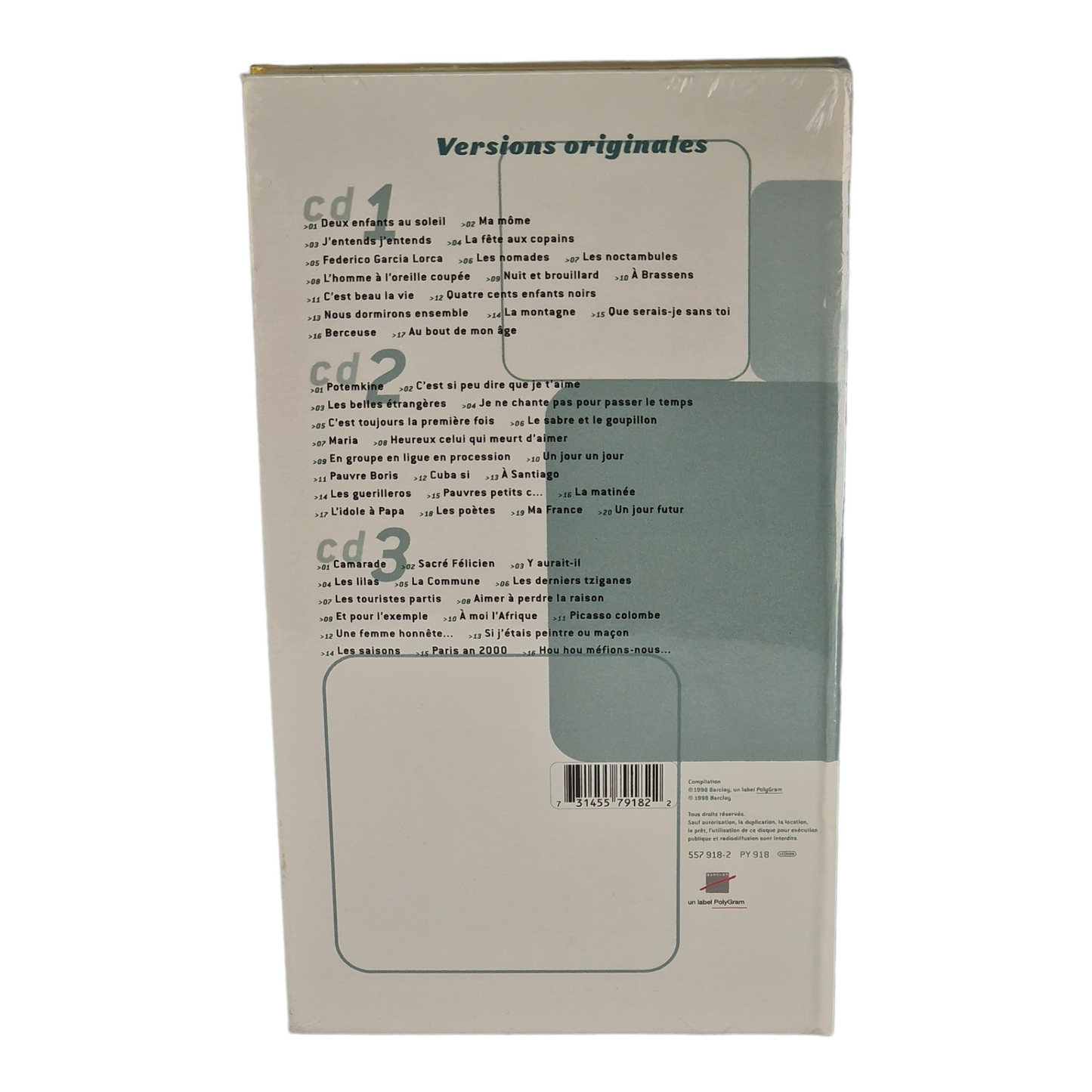Jean Ferrat – C'Est Toujours La Première Fois Coffret 3 × CD, Album, Compilation 1998