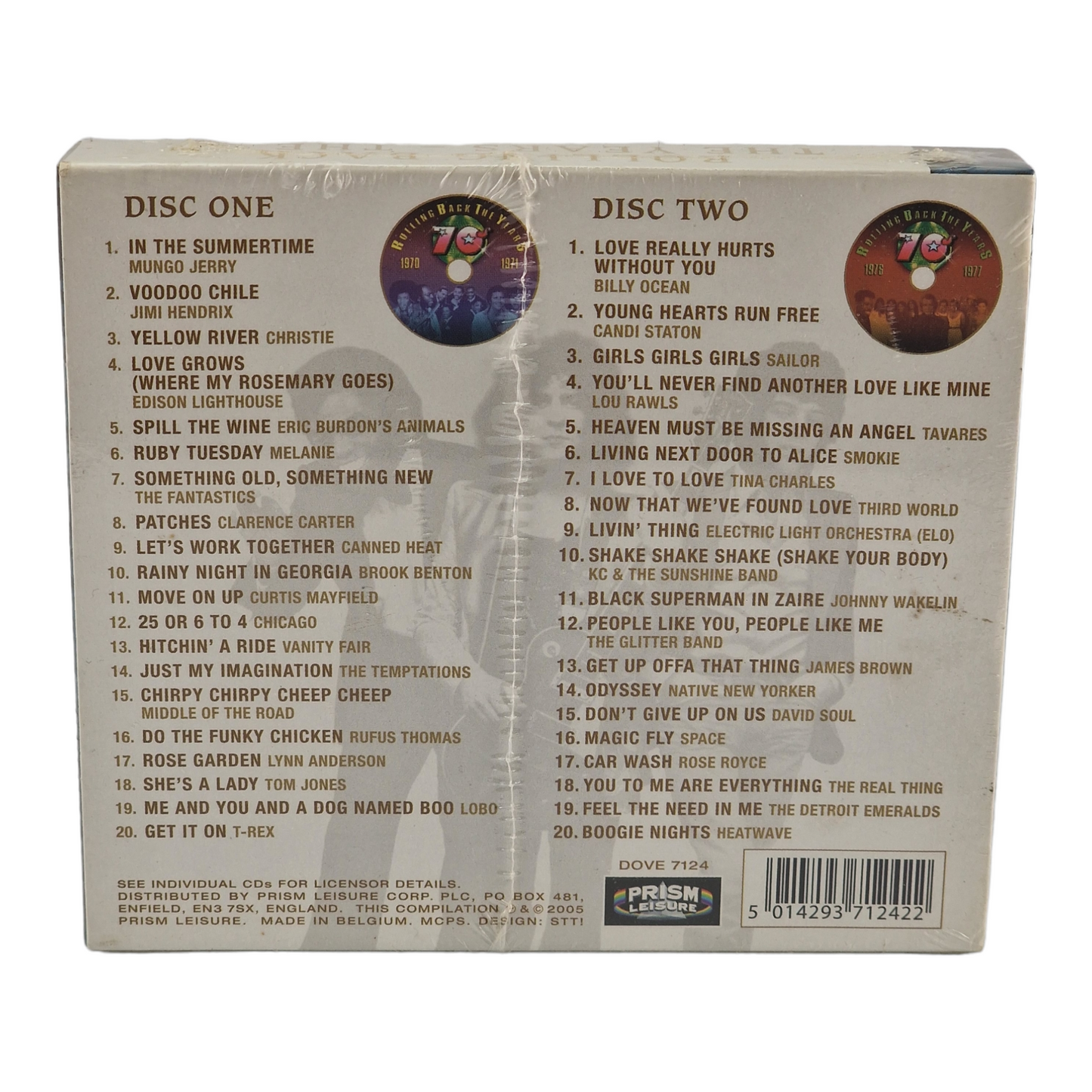 Rolling Back Years: The 70's 2 X CD 40 grands succès hurlants