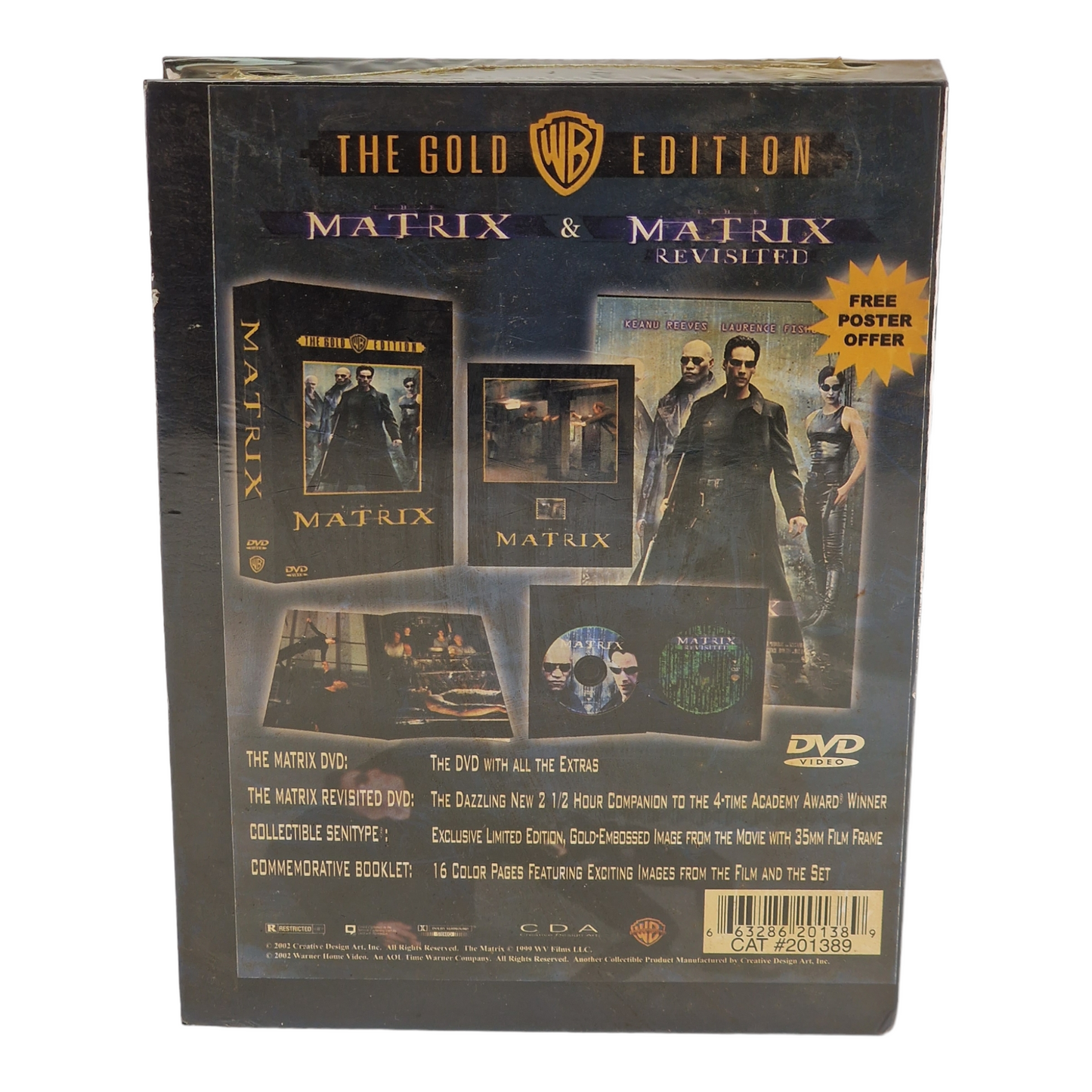 Matrix + The Matrix Revisité DVD Coffret collector Edition Gold US Import VO 1999
