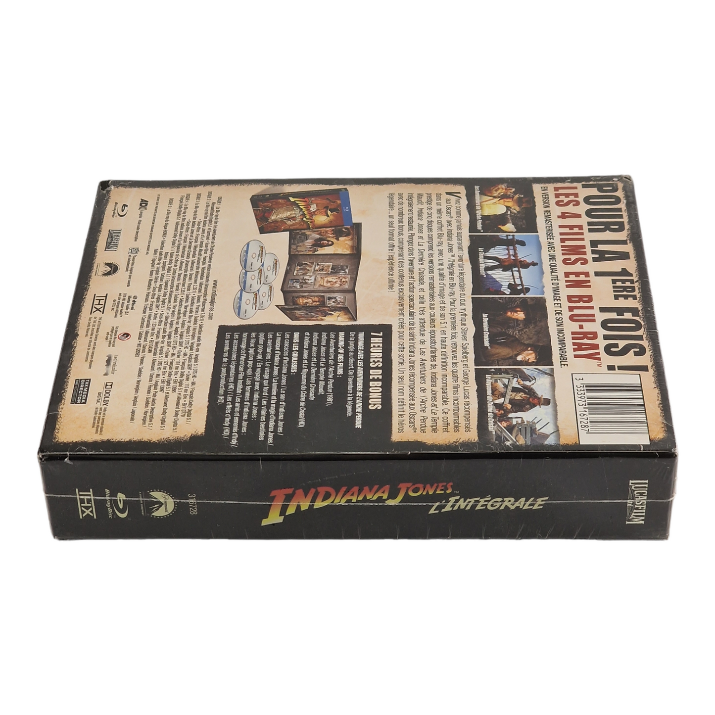 La collection complète d'Indiana Jones Blu-ray DigiPack L'Intégrale 4 Films 2012