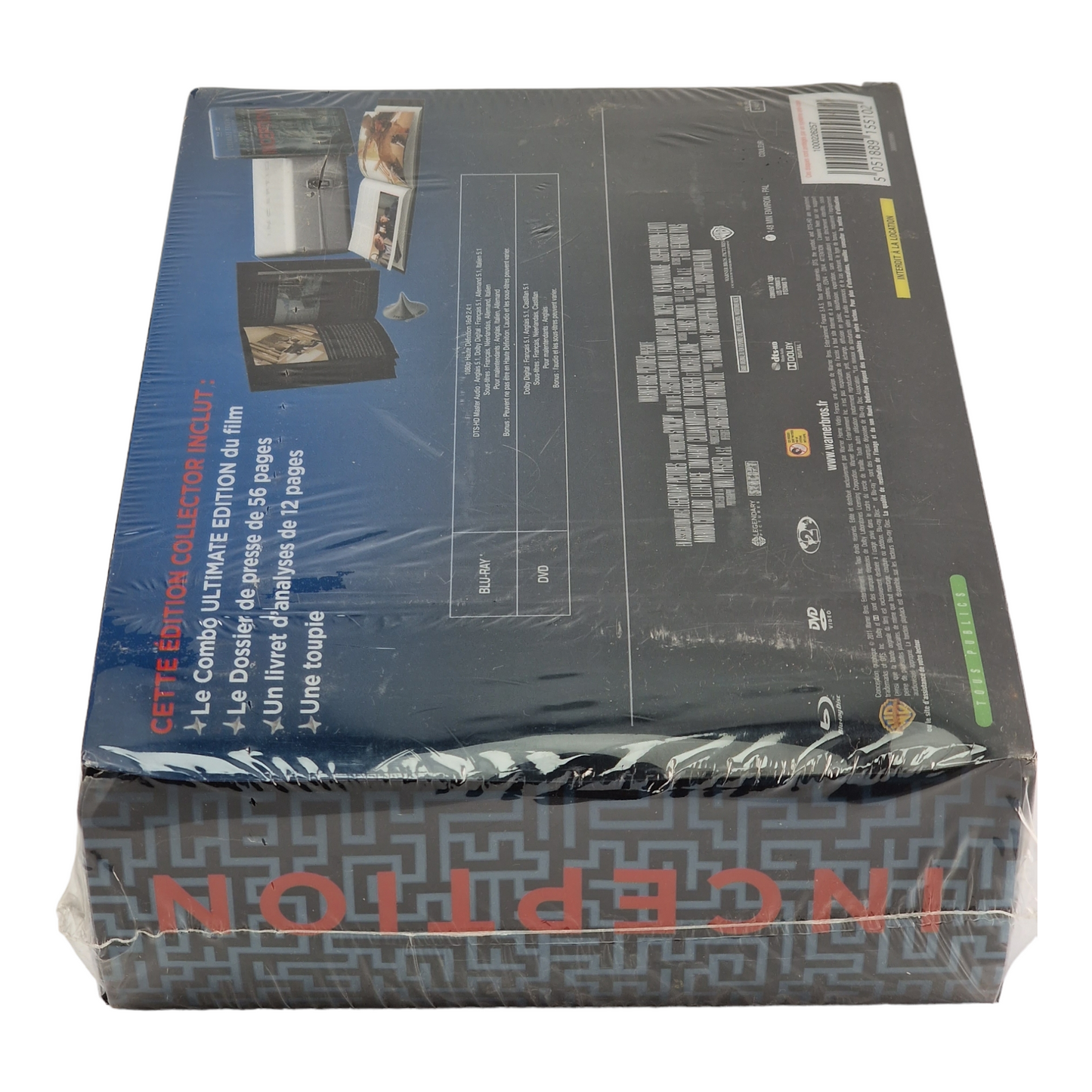 Inception Blu-ray Mallette Édition Limitée Blu-ray +DVD +Digital DiCaprio 2011