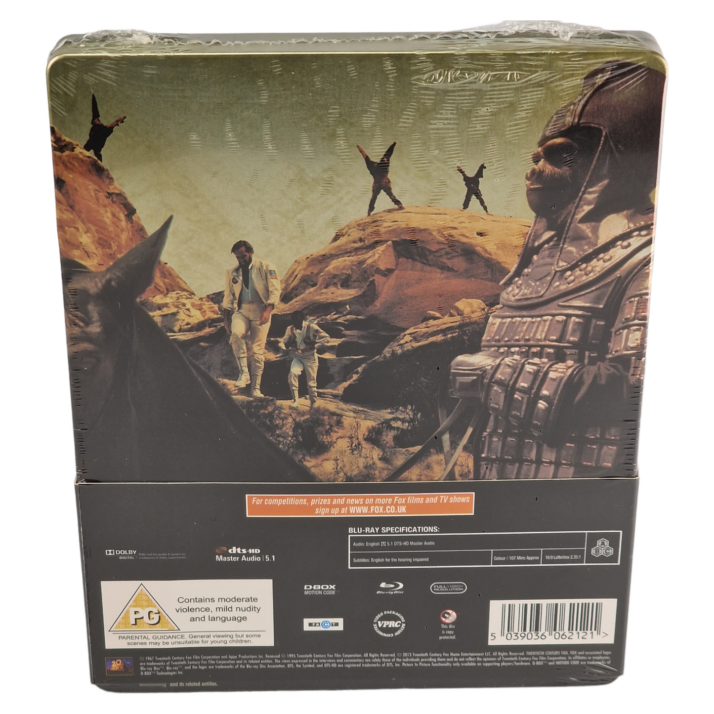 La planète des singes 1968 SteelBook Blu-ray Zavvi limitée 2013 Zone Libre