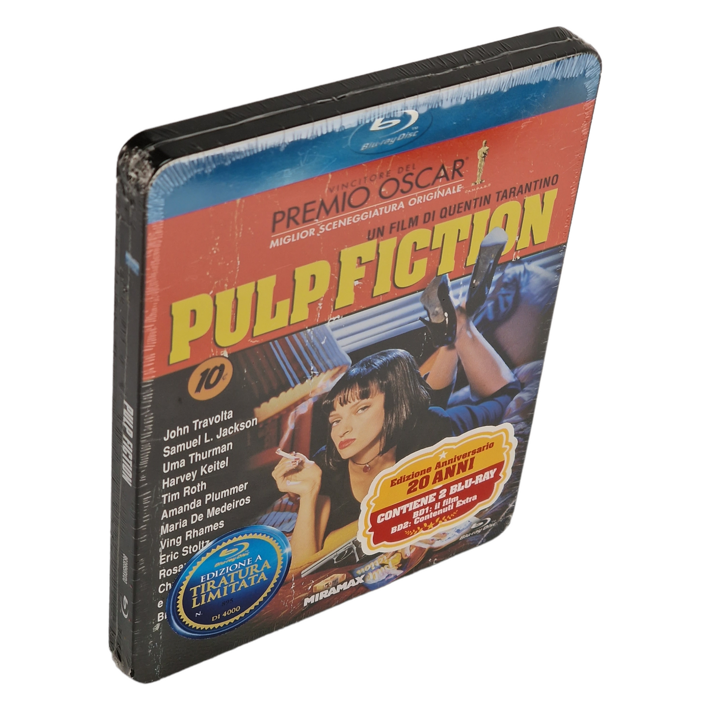 Pulp Fiction 1994 Blu-ray SteelBook Metal Box limitée Tarantino 2014 Zone B