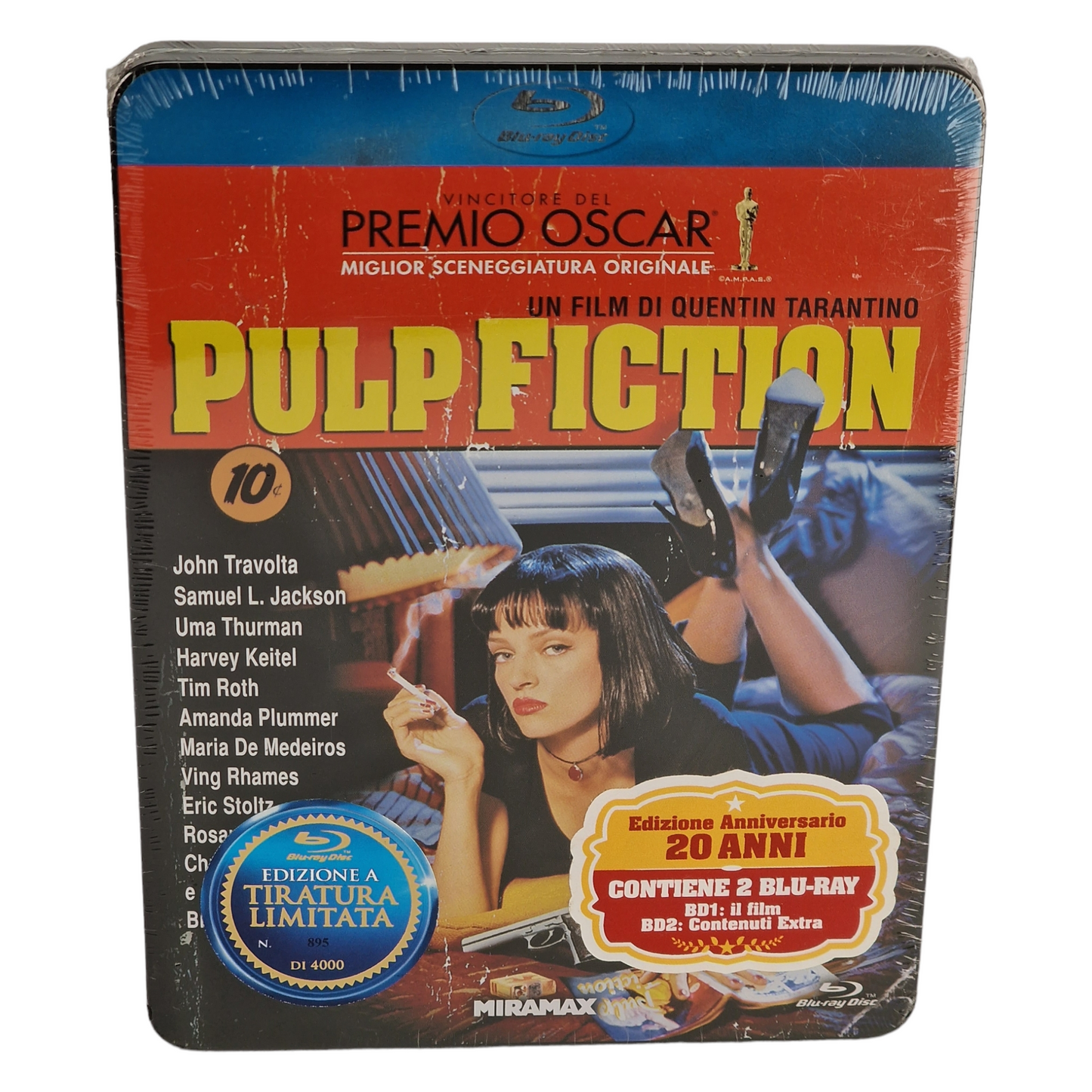 Pulp Fiction 1994 Blu-ray SteelBook Metal Box limitée Tarantino 2014 Zone B