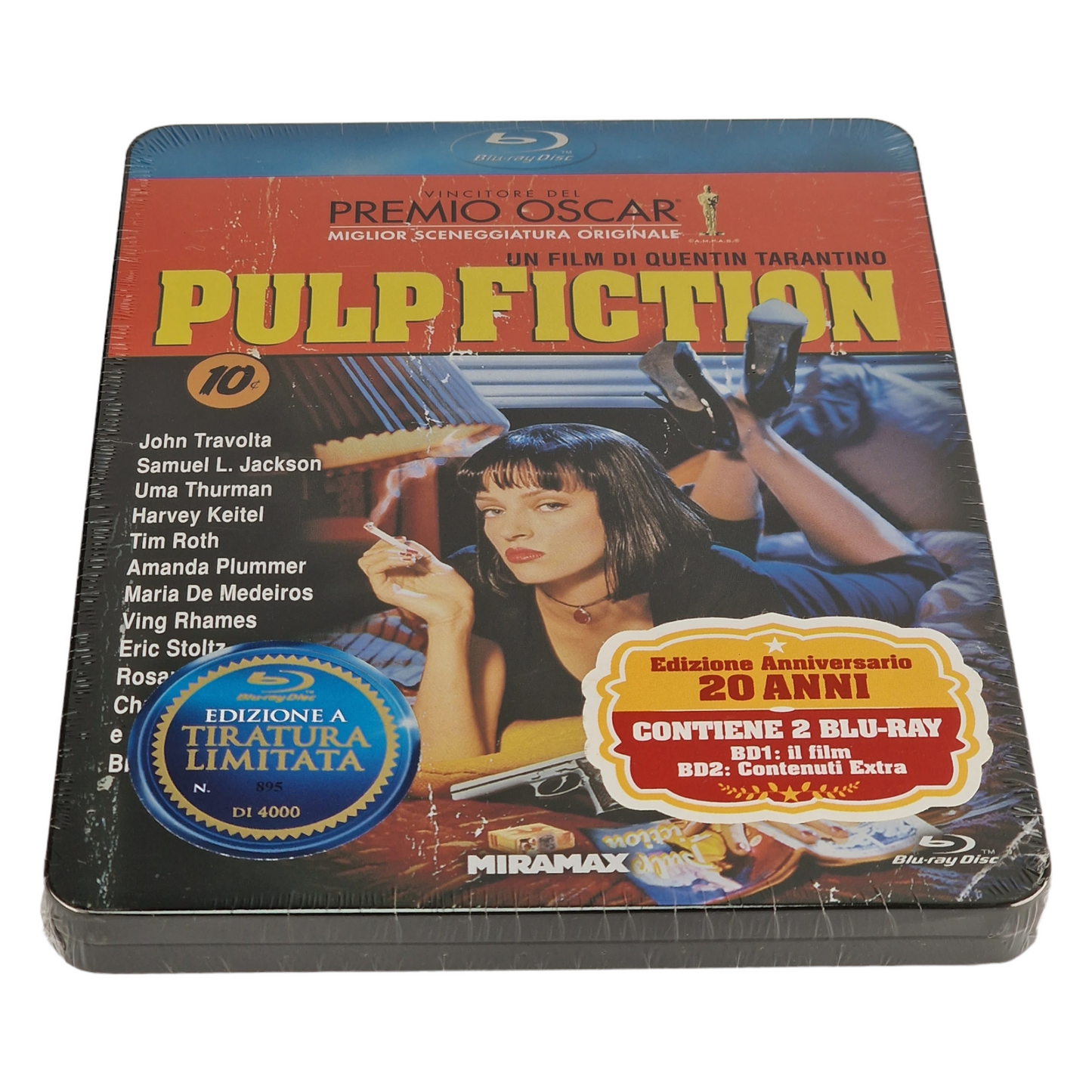 Pulp Fiction 1994 Blu-ray SteelBook Metal Box limitée Tarantino 2014 Zone B