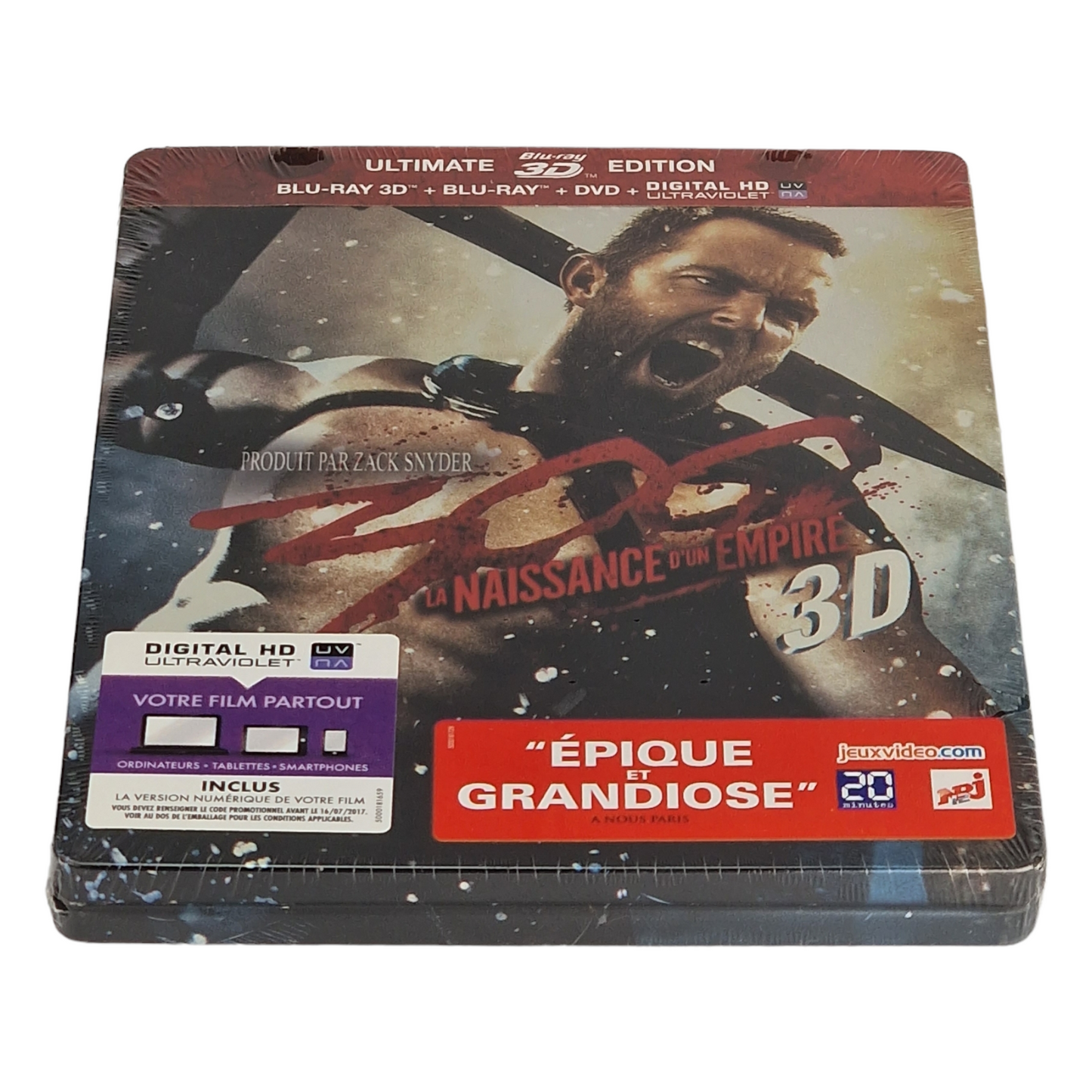 300 : Rise of an Empire Blu-ray 3D + Blu-ray + DVD SteelBook 2014 Region B