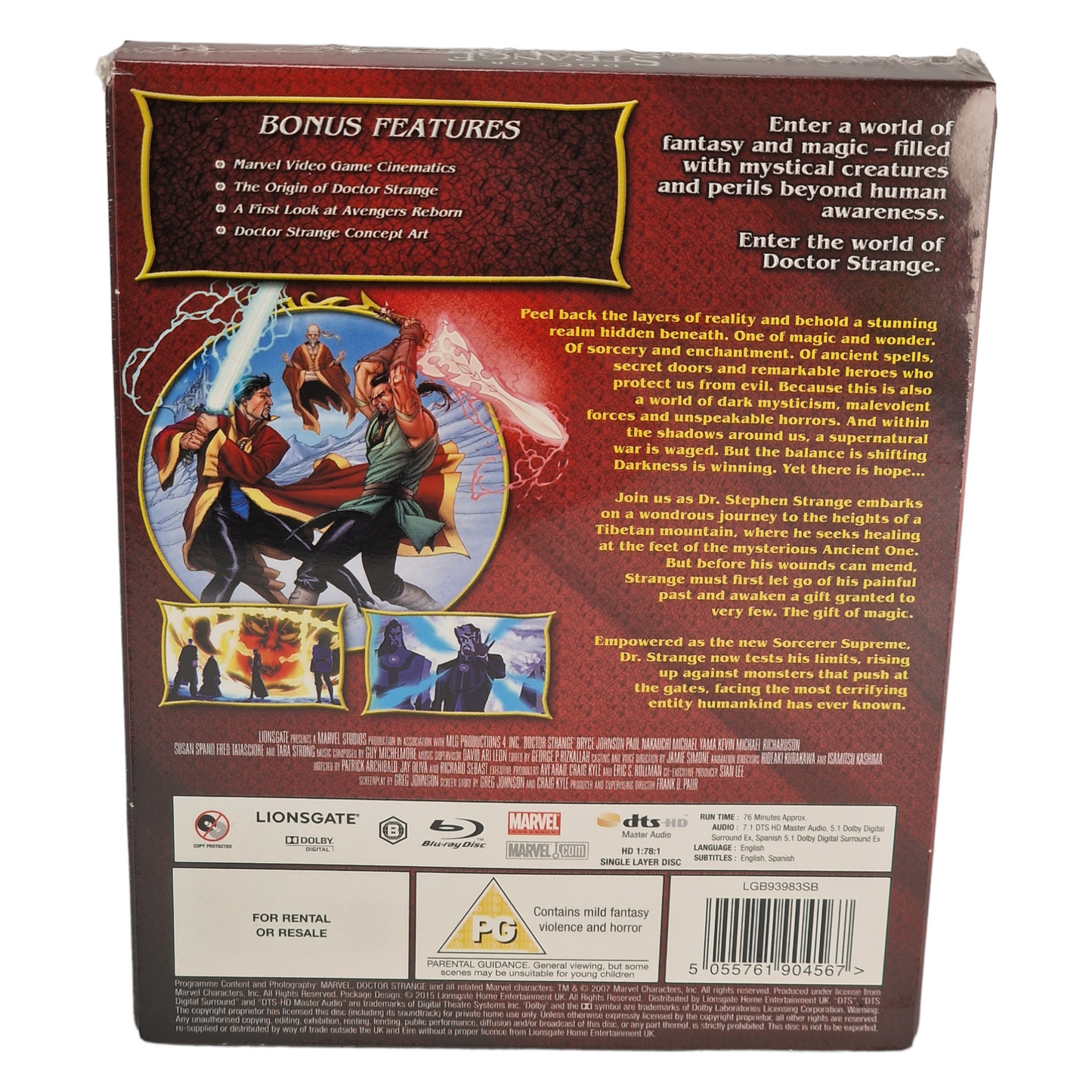 Doctor Strange Blu-ray SteelBook 2015 Zavvi limitée 2000 Copies Region Libre