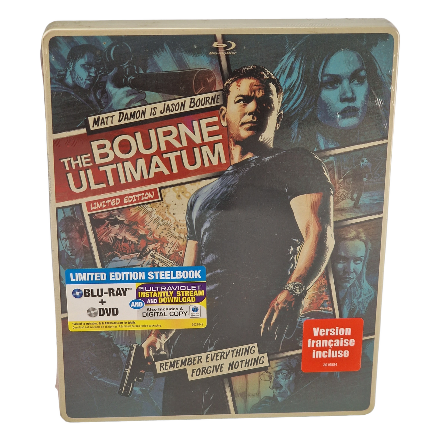 The Bourne Ultimatum : Blu-ray + DVD steelbook Comic Book édition 2014 Zone A