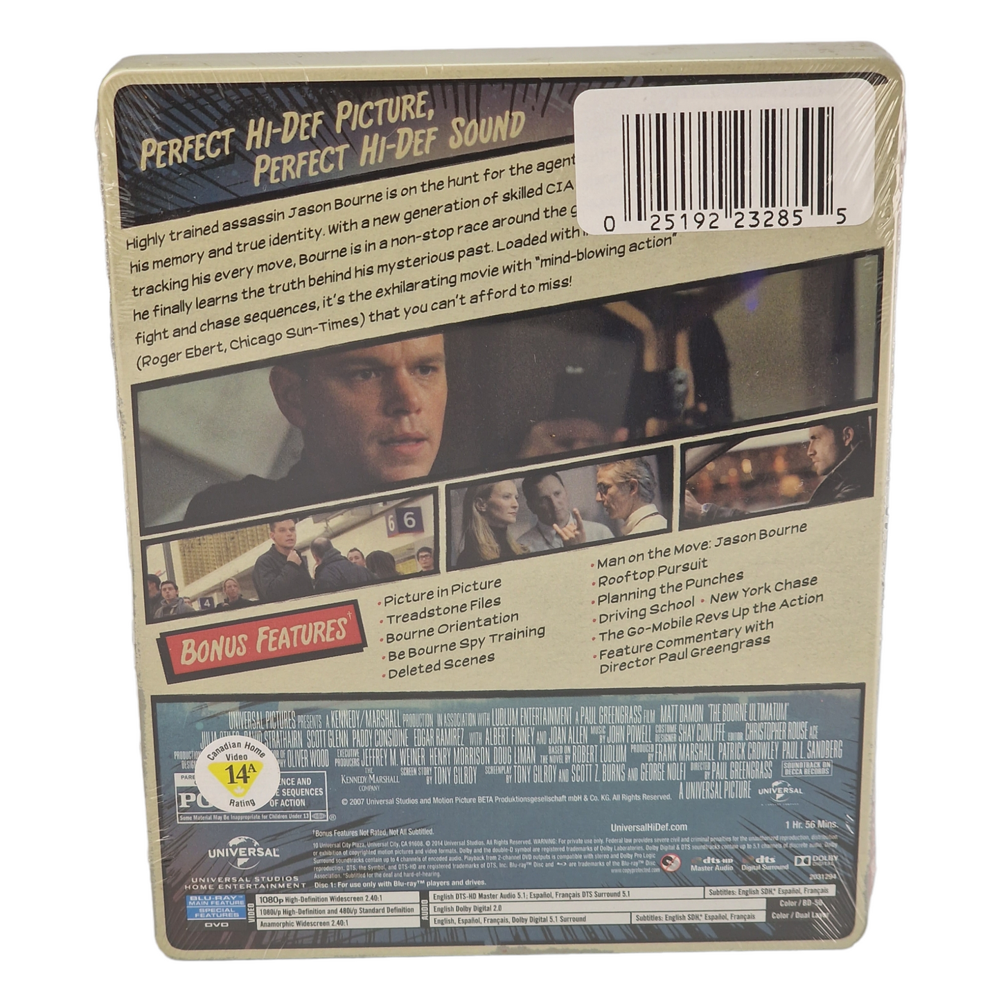 The Bourne Ultimatum : Blu-ray + DVD steelbook Comic Book édition 2014 Zone A