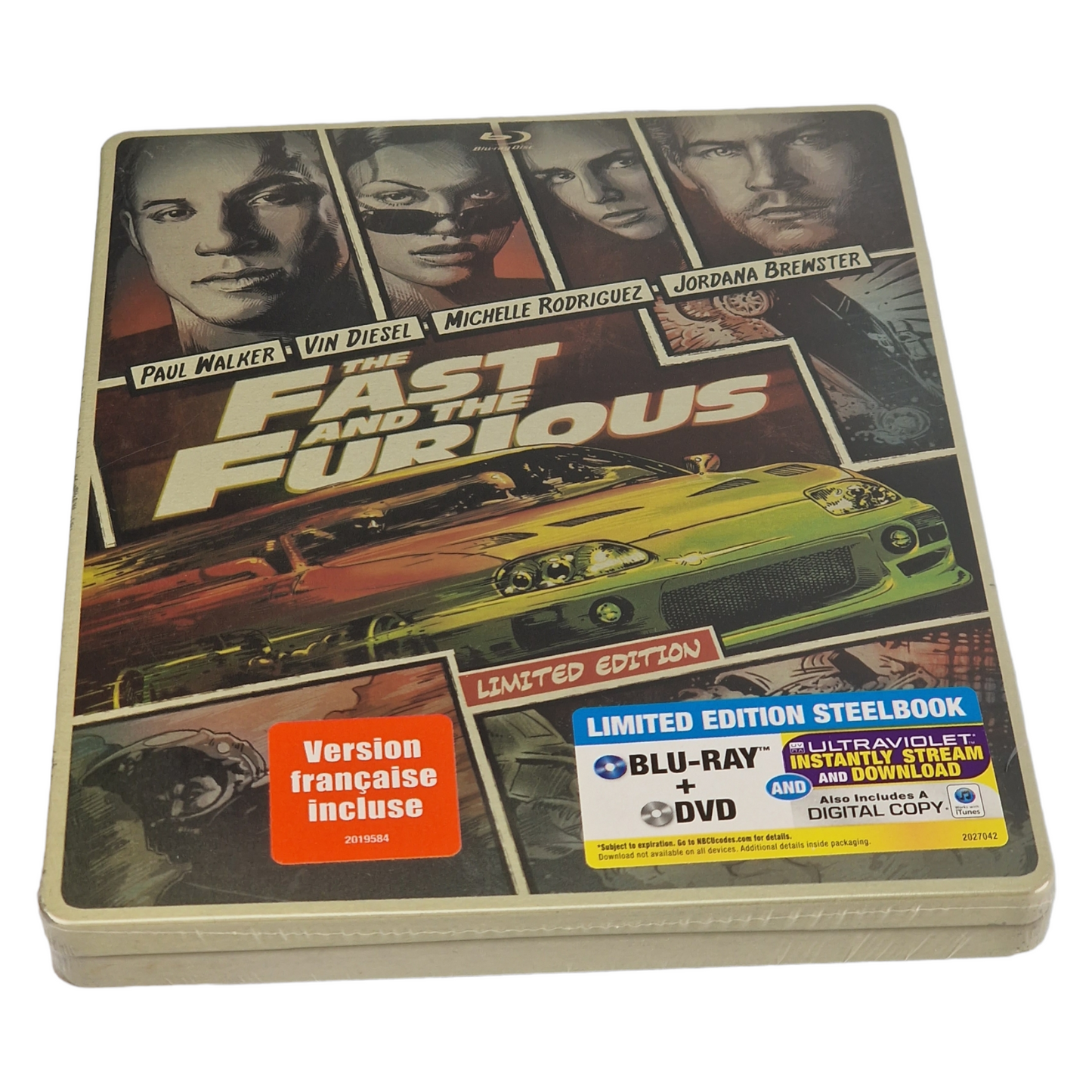 Fast and the Furious : Blu-ray + DVD steelbook Comic Book édition 2014 Zone A