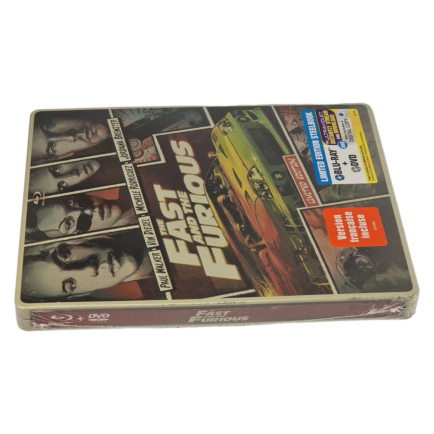 Fast and the Furious : Blu-ray + DVD steelbook Comic Book édition 2014 Zone A