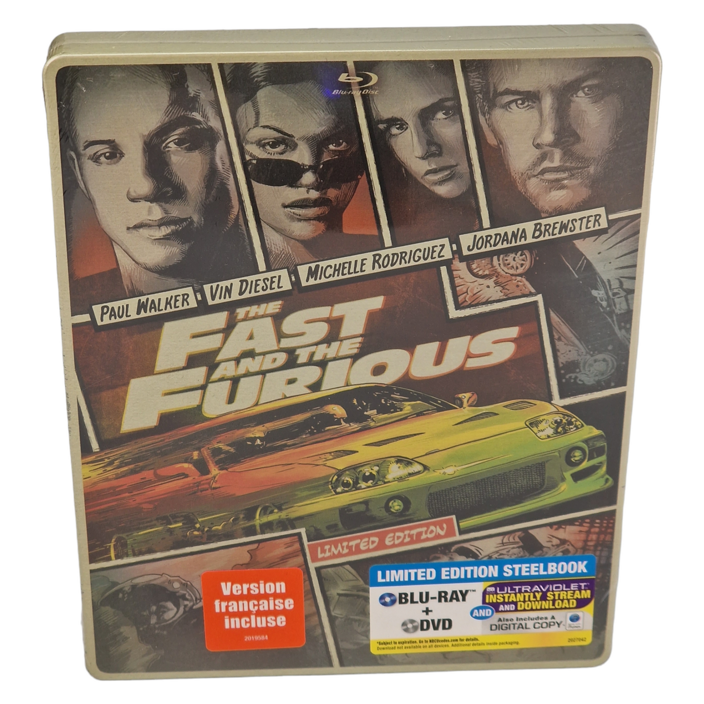 Fast and the Furious : Blu-ray + DVD steelbook Comic Book édition 2014 Zone A