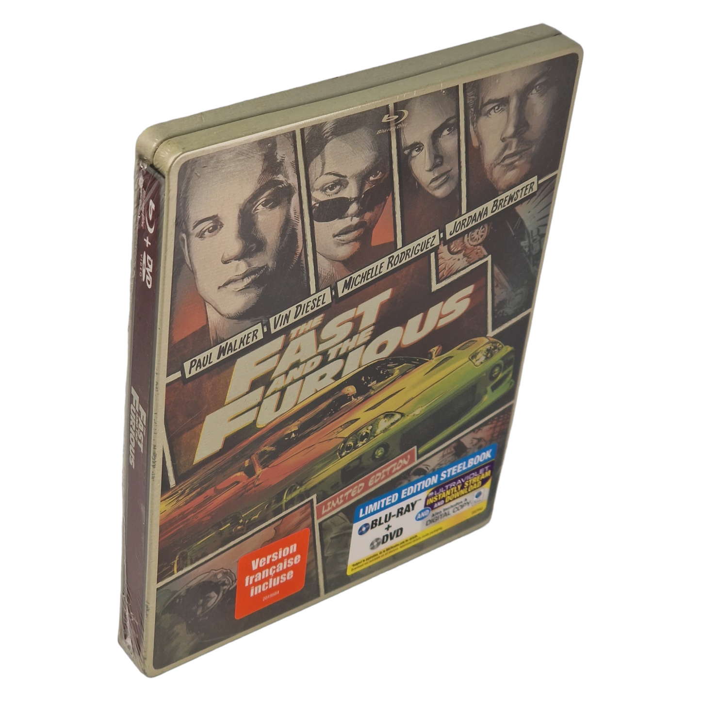 Fast and the Furious : Blu-ray + DVD steelbook Comic Book édition 2014 Zone A