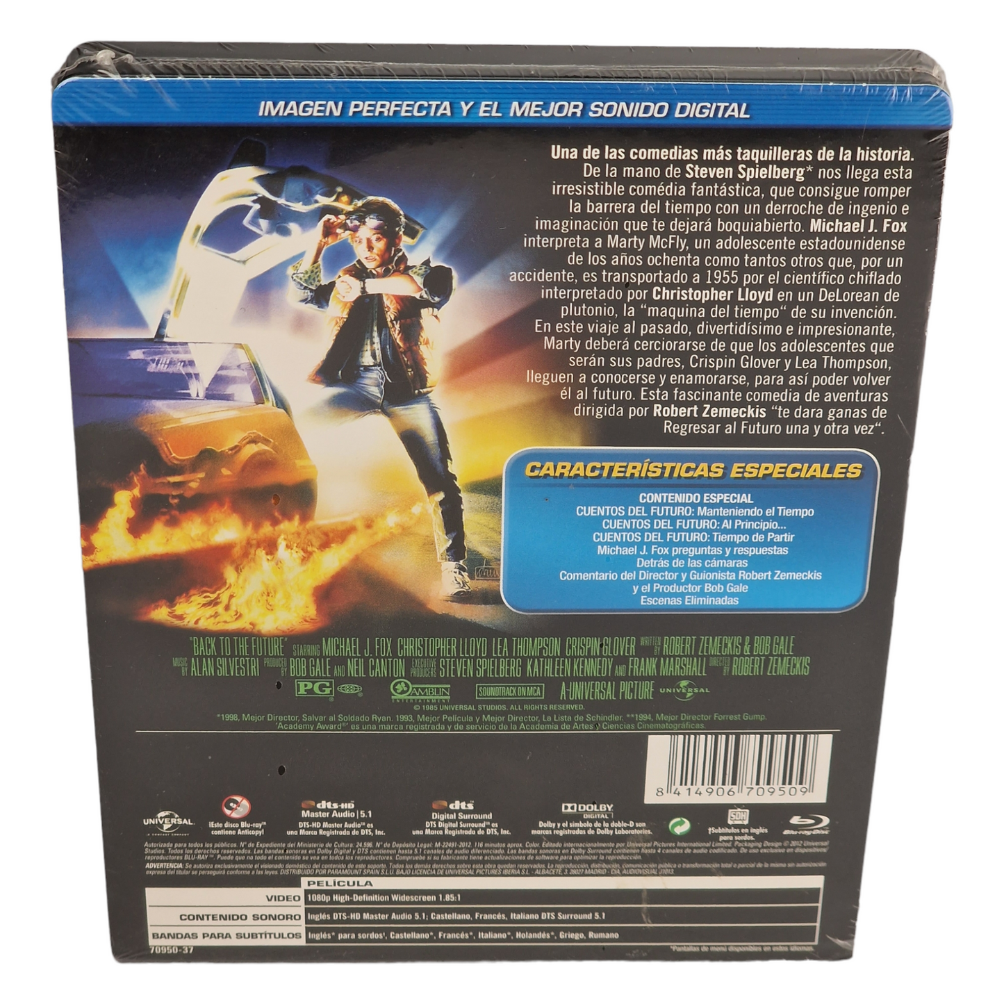Retour vers le futur Blu-ray SteelBook Robert Zemeckis-Michael J. Fox 2012 B-A