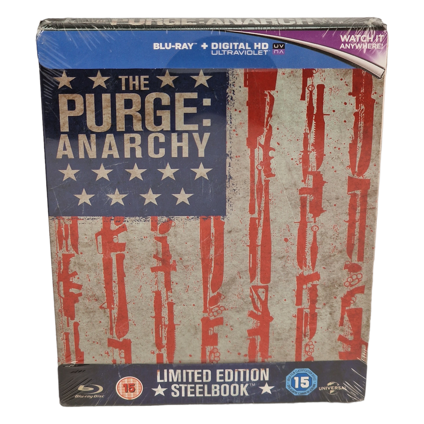 The Purge: Anarchy SteelBook Blu-ray Zavvi Edition limitée 2014 Région Libre