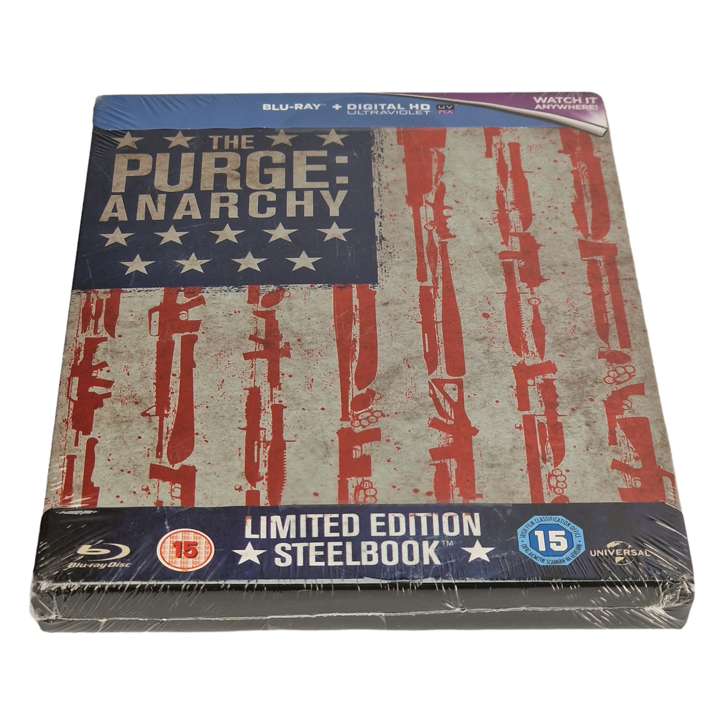 The Purge: Anarchy SteelBook Blu-ray Zavvi Edition limitée 2014 Région Libre