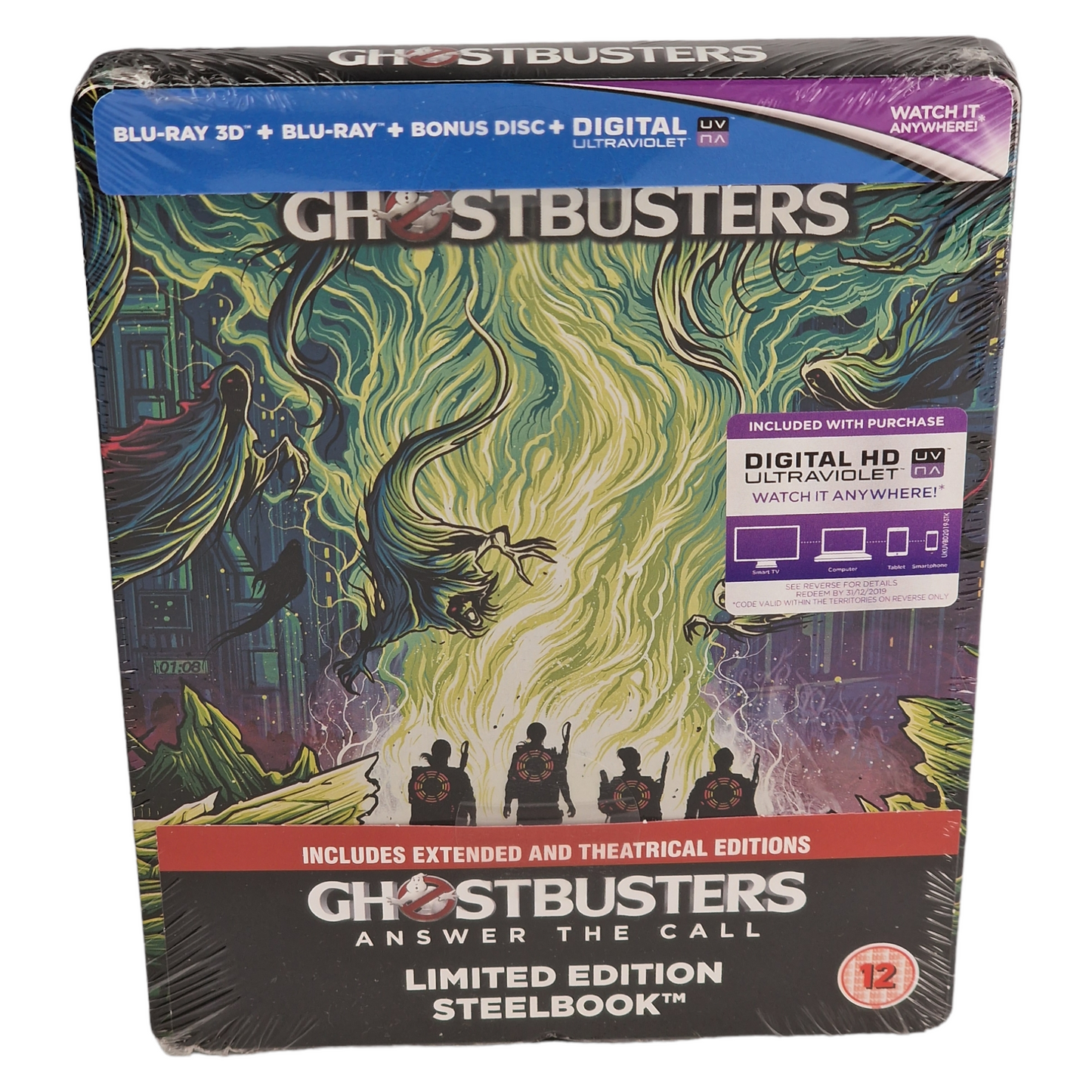 Ghostbusters : Blu-ray 3D + Blu-ray Steelbook 2016 Zavvi Limitée 2 Cuts Libre
