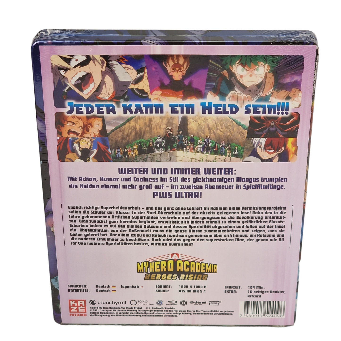 My Hero Academia: Heroes Rising Blu-ray SteelBook animation japonaise Region B