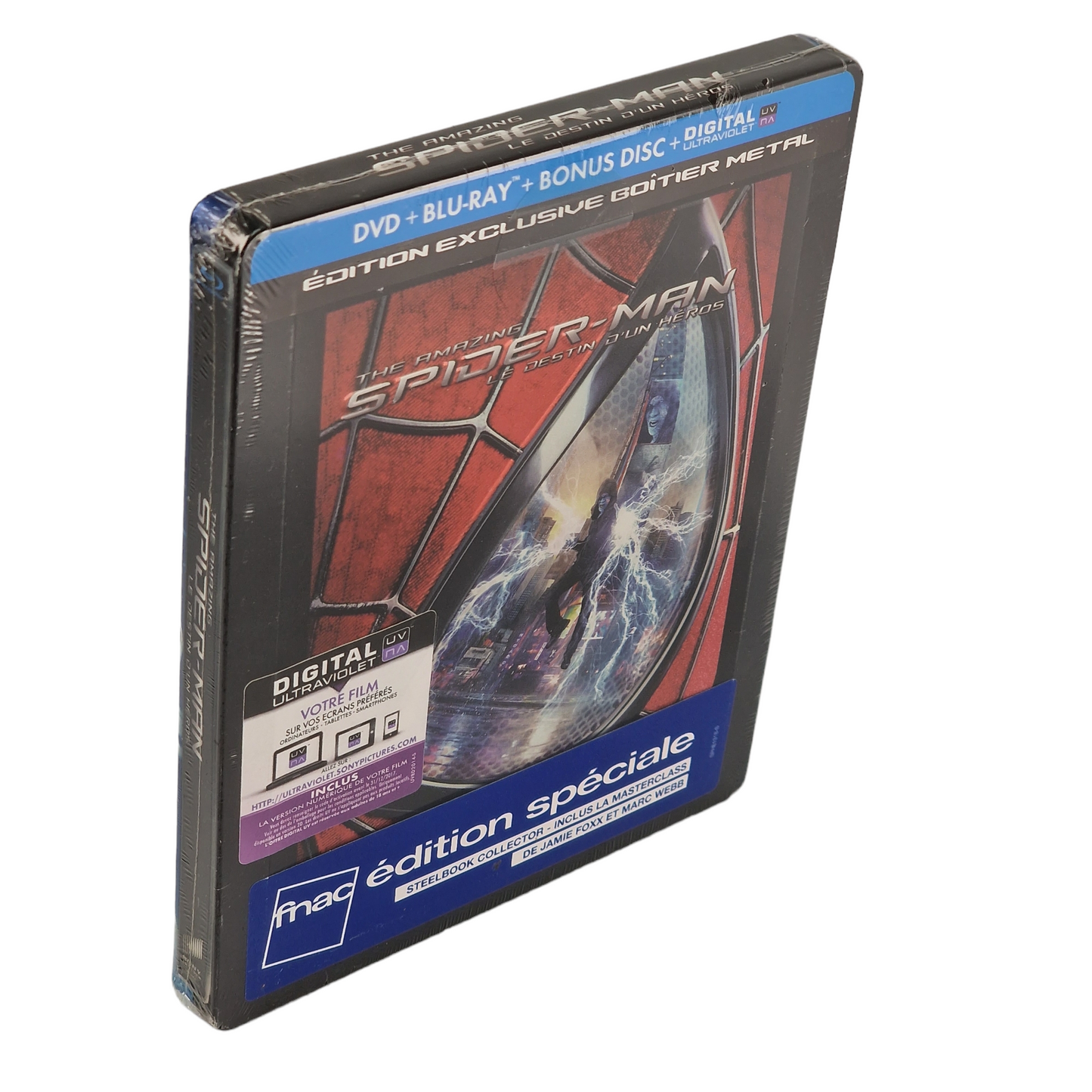 The Amazing Spider-Man 2 Blu-ray + DVD SteelBook Débossé Limitée Fnac 2014 Libre