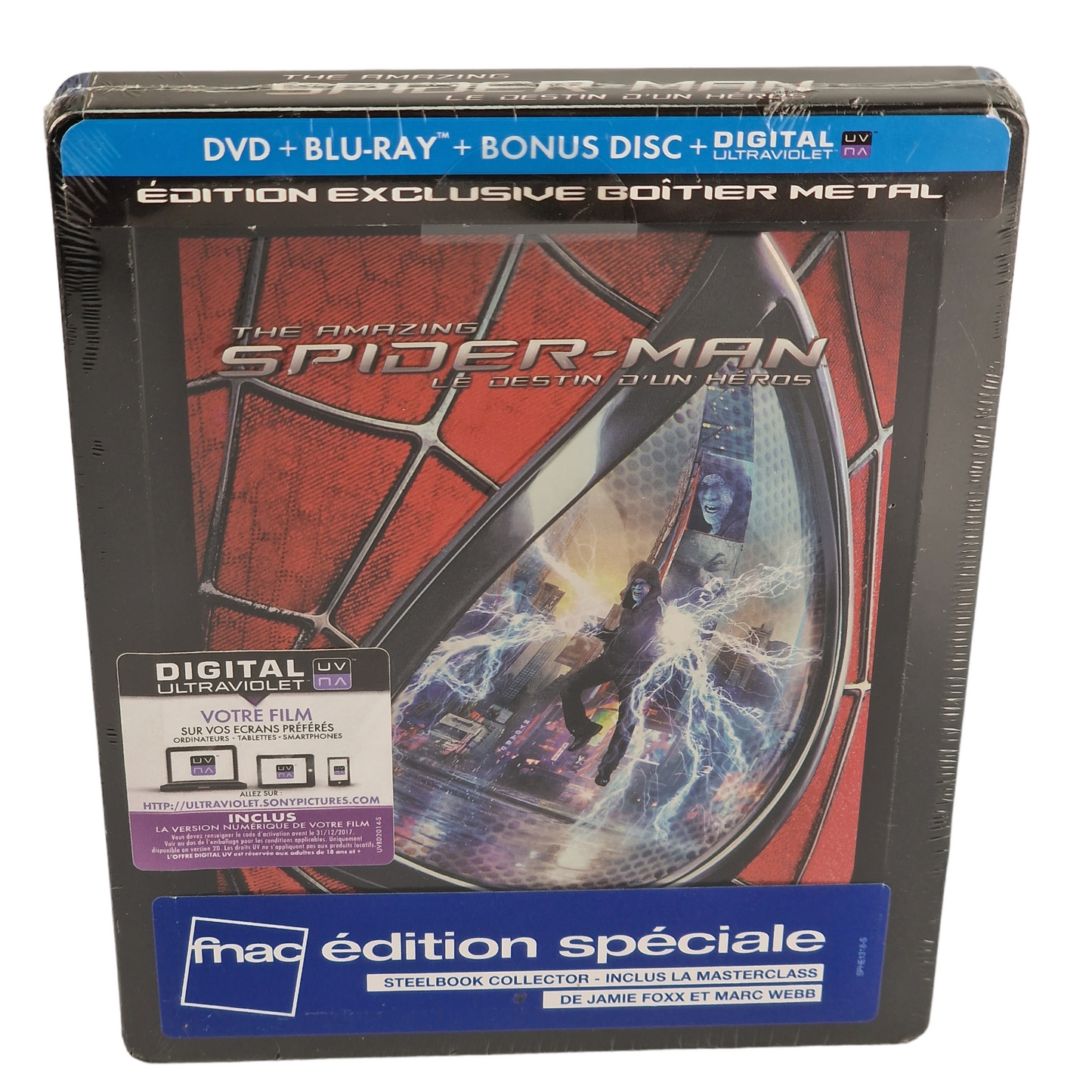 The Amazing Spider-Man 2 Blu-ray + DVD SteelBook Débossé Limitée Fnac 2014 Libre