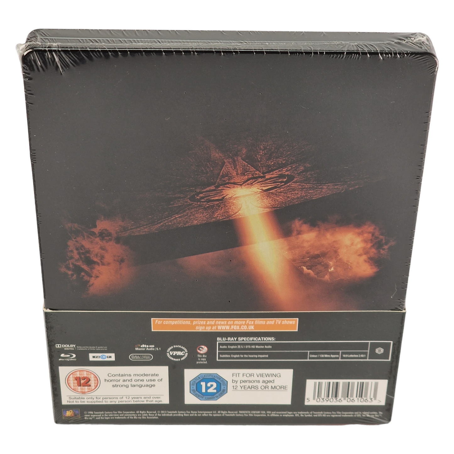 Independence Day : Will Smith Blu-ray SteelBook Zavvi limitée 2013 Region B