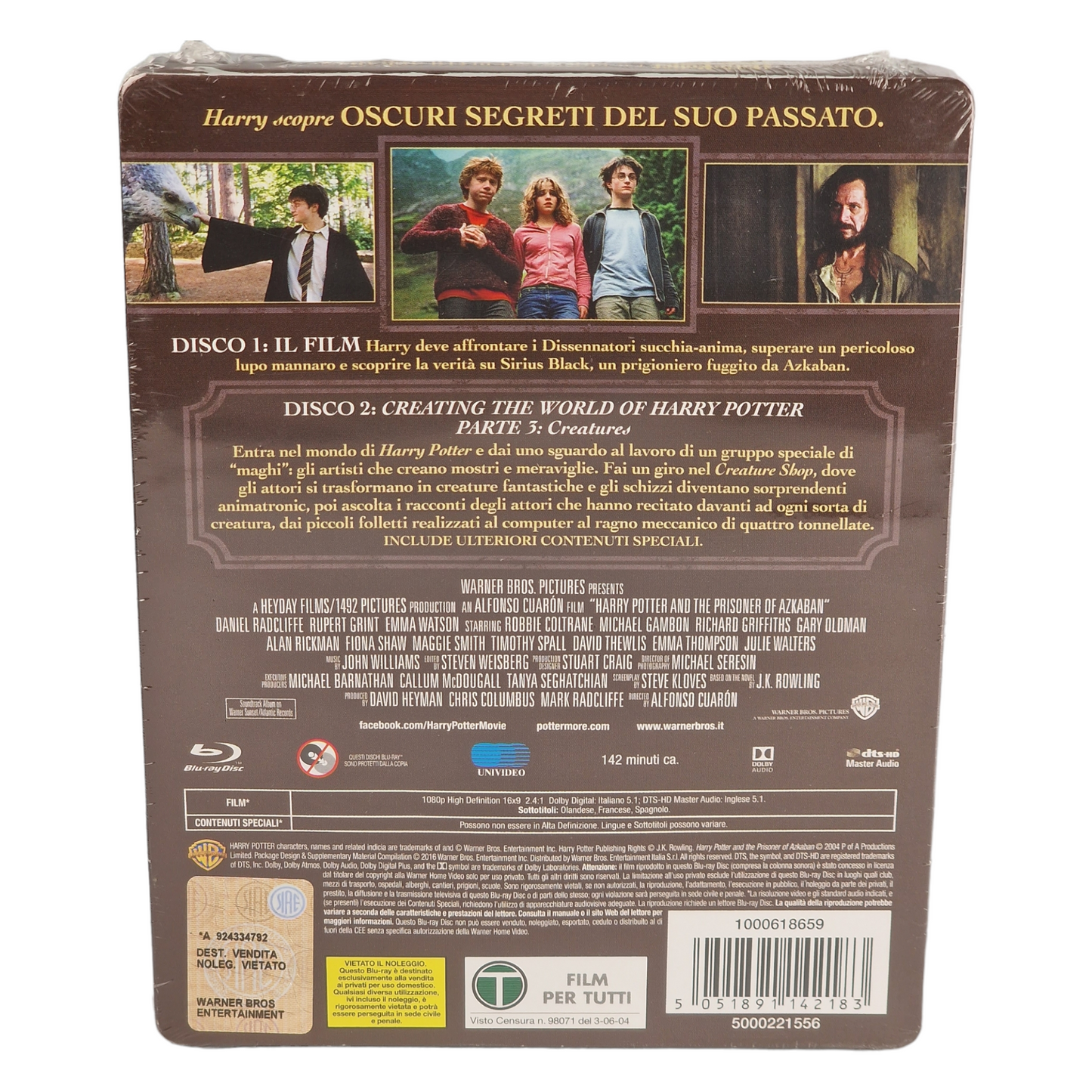 Harry Potter et le Prisonnier d'Azkaban Blu-ray SteelBook Débossé (AN 3) Zone B