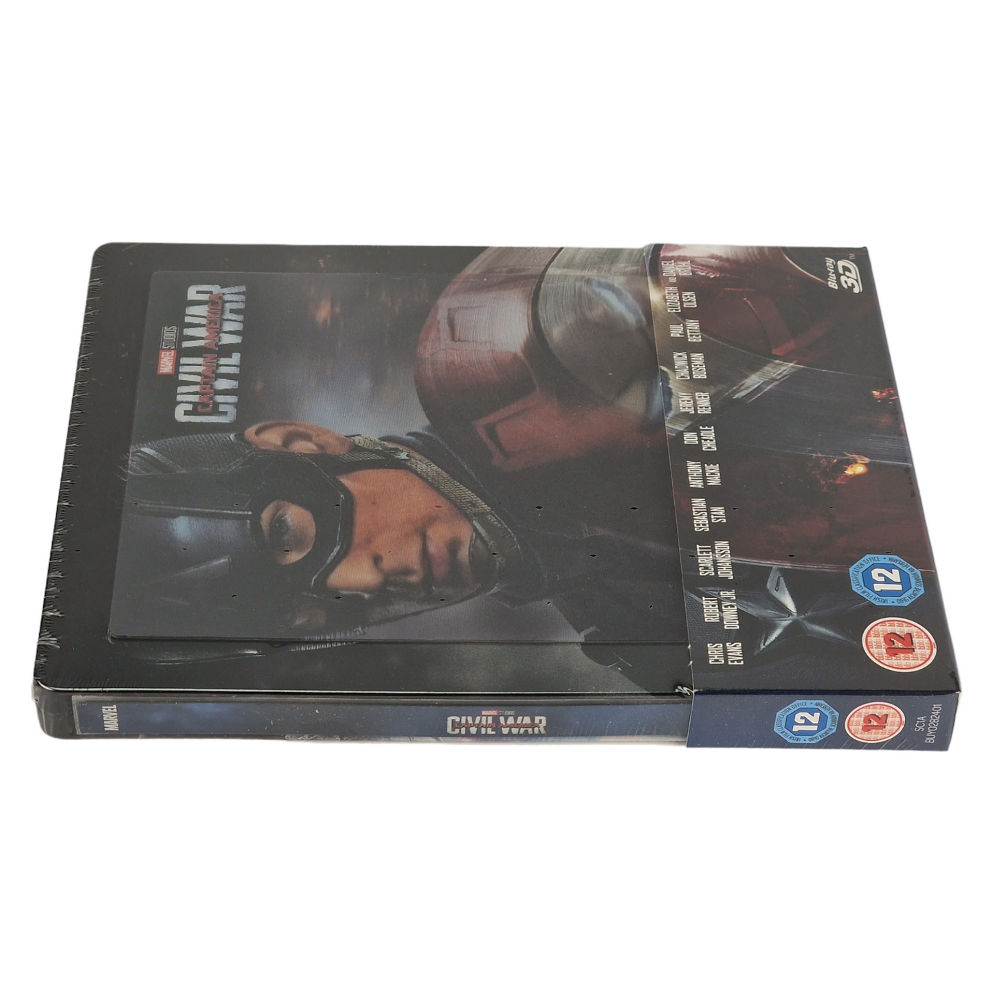Captain America:Civil War Blu-ray 3D +2D SteelBook Zavvi Lenticulaire Zone Libre